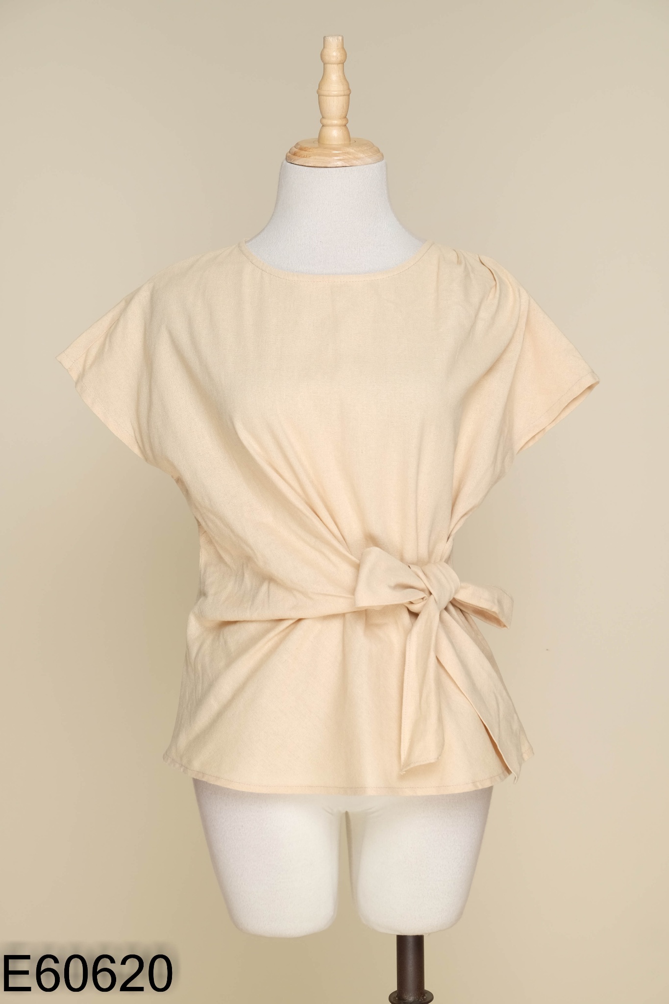 Áo MONTE CANAL be linen buộc eo