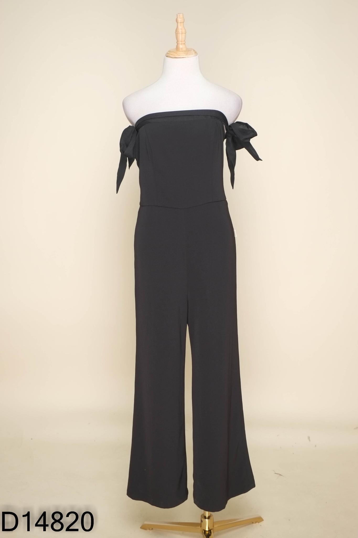 Jumpsuits CARA đen buộc nơ