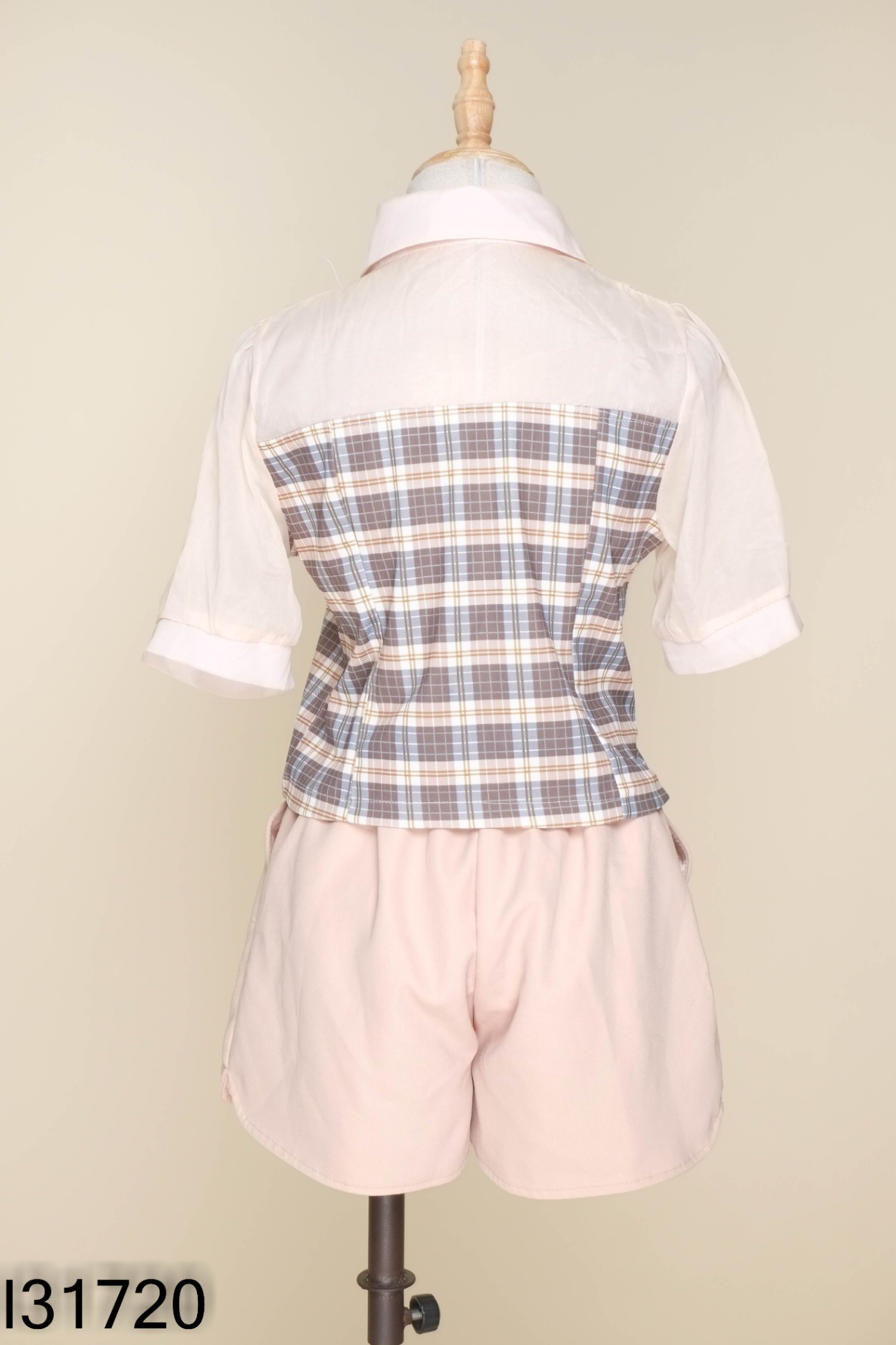 SET Áo be kẻ xanh + quần short