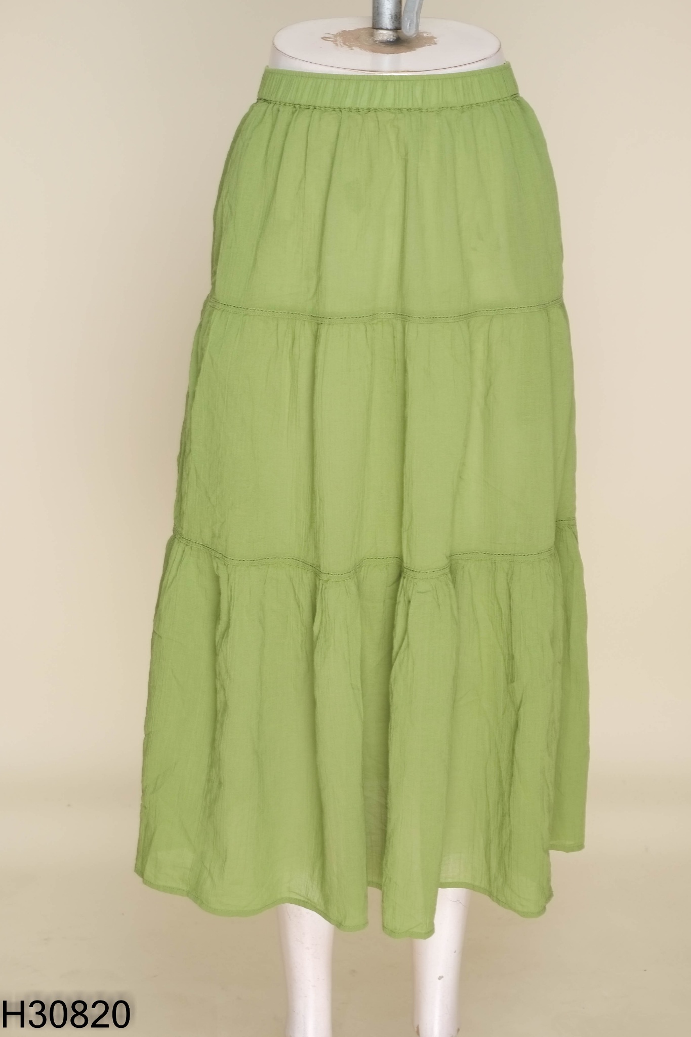 NEWTAG Chân váy UNIQLO đũi xanh (kèm lót)