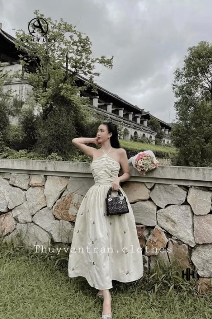 Váy ASHLEY be họa tiết hoa