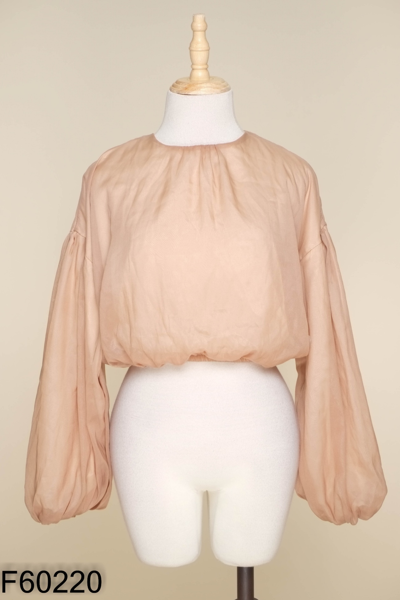 Váy voan nâu croptop