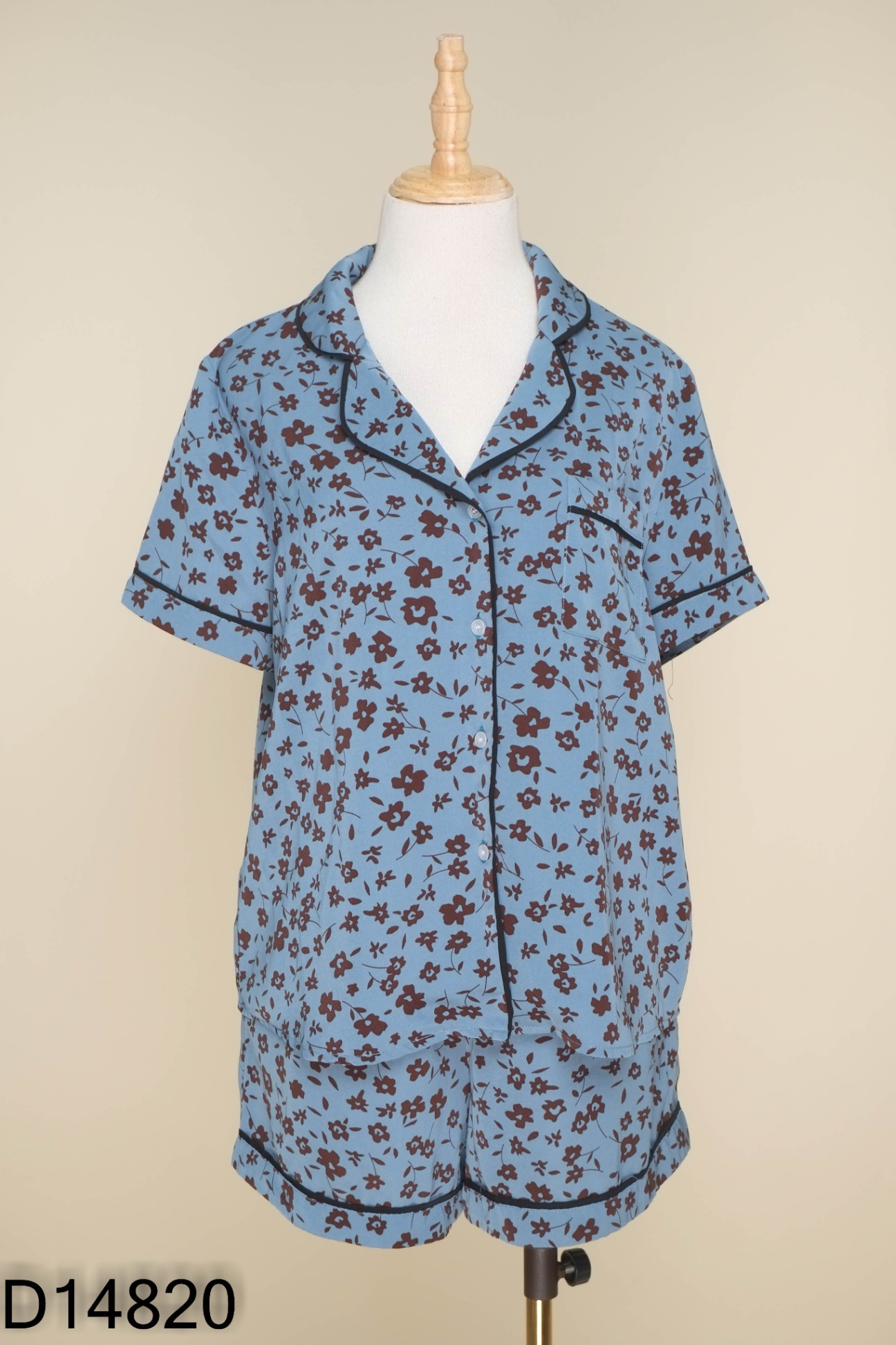 Set Pijama xanh hoa