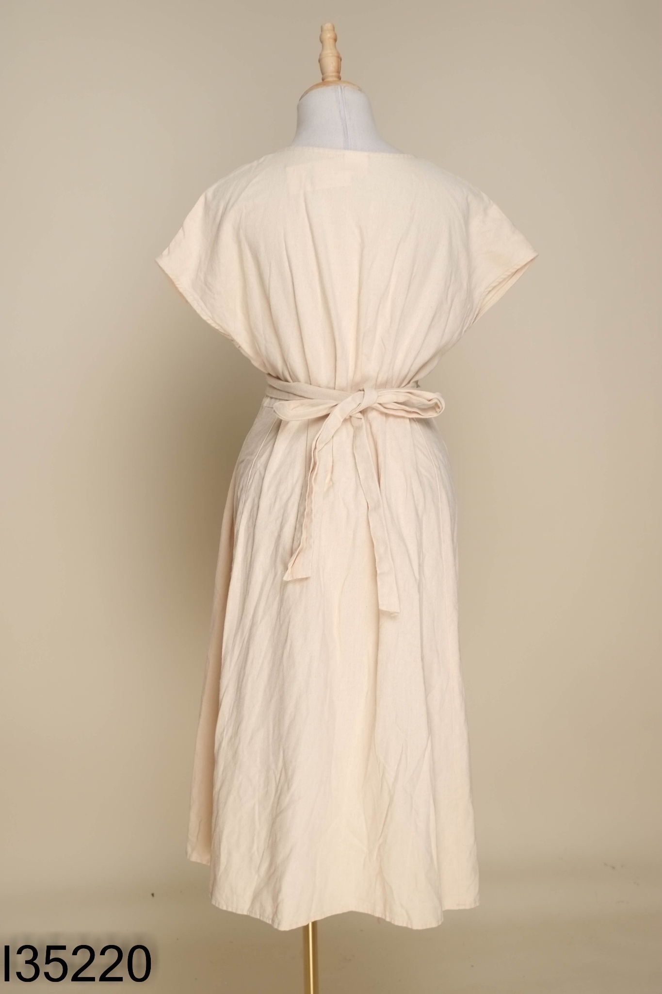 Váy linen be THE 19 CLUB buộc eo