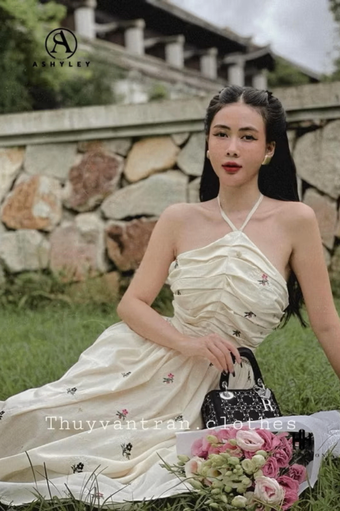 Váy ASHLEY be họa tiết hoa