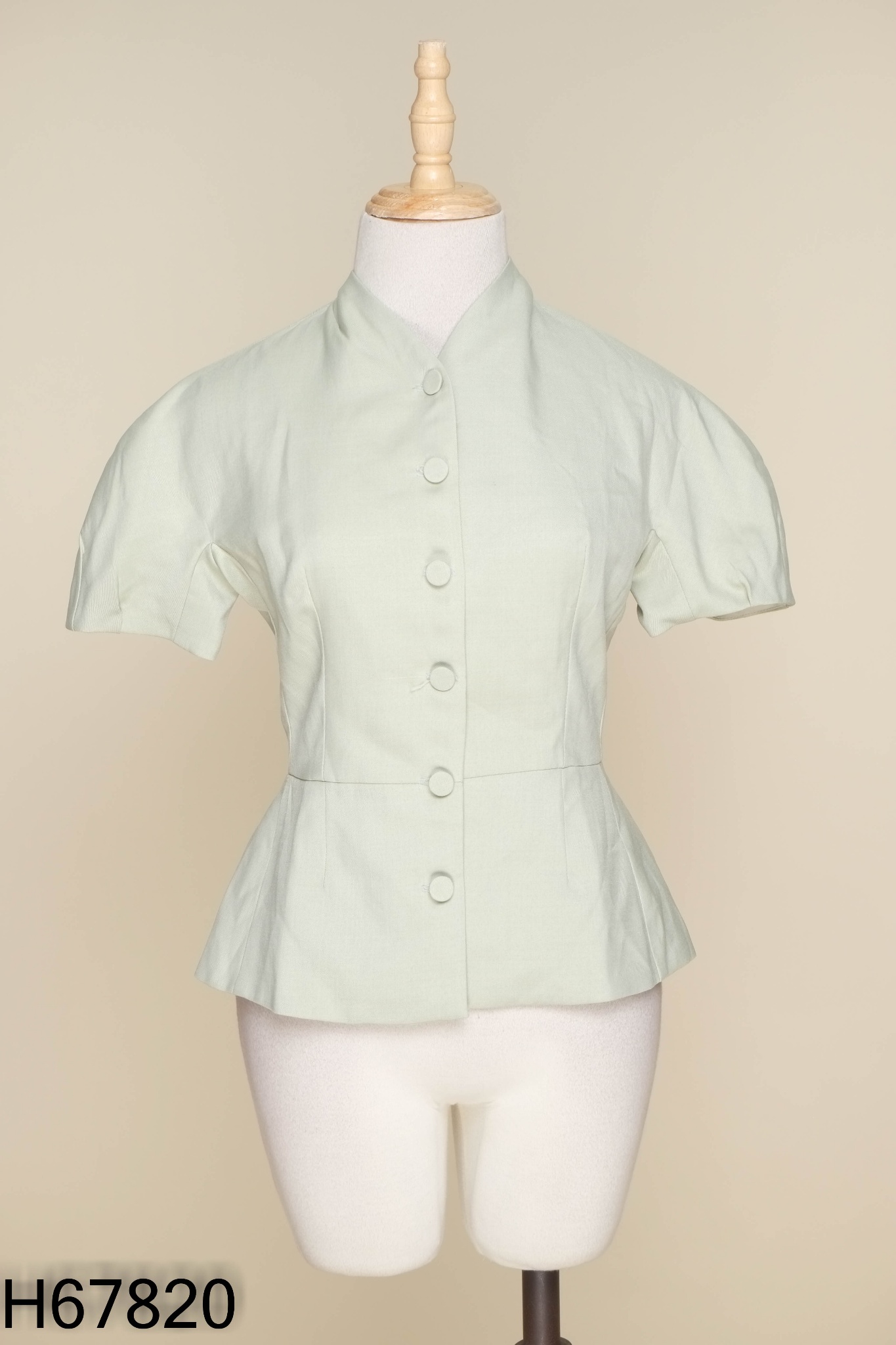 Áo xanh ME DESIGN phối cúc