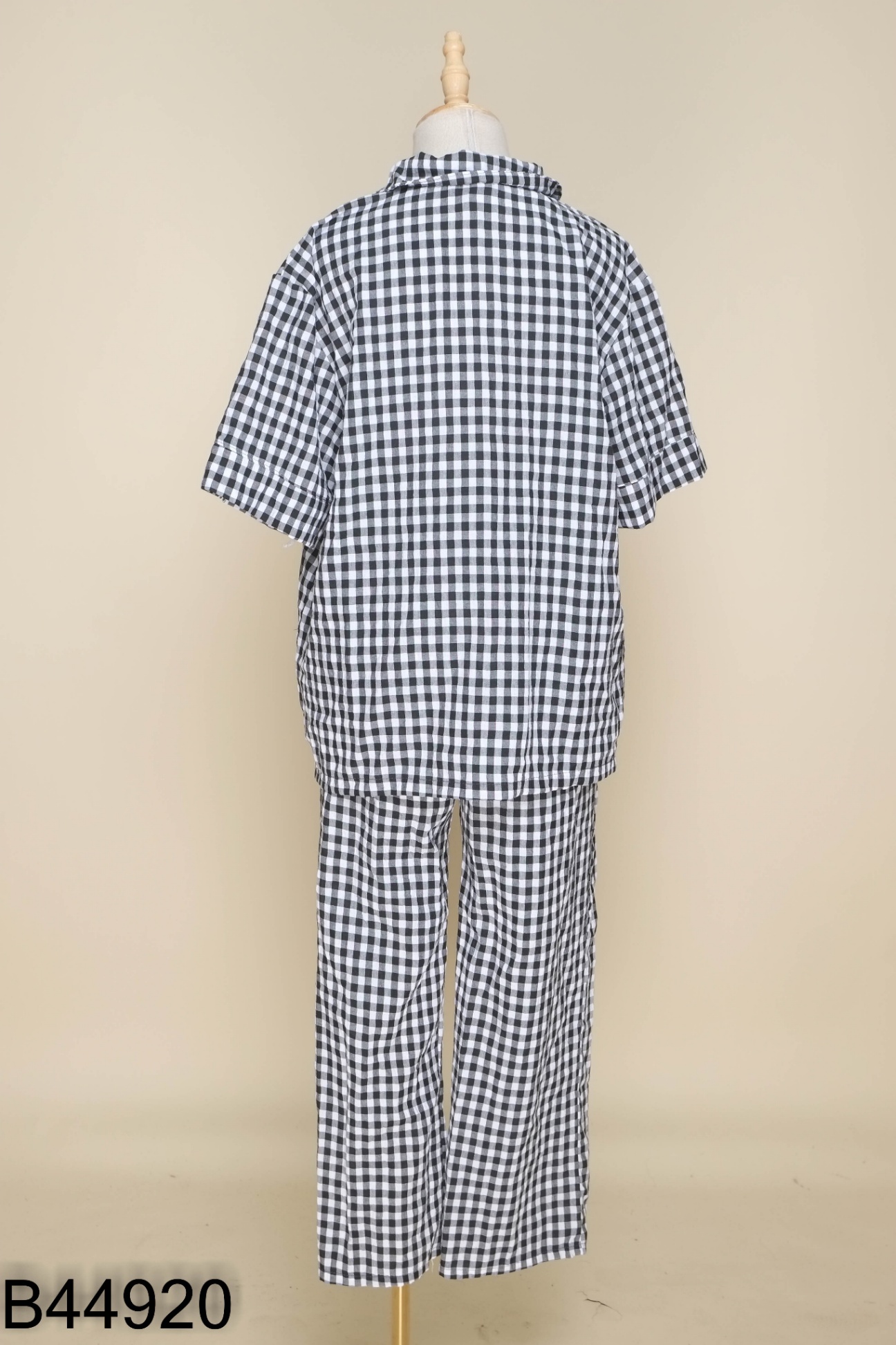Set Pijama đen trắng kẻ caro