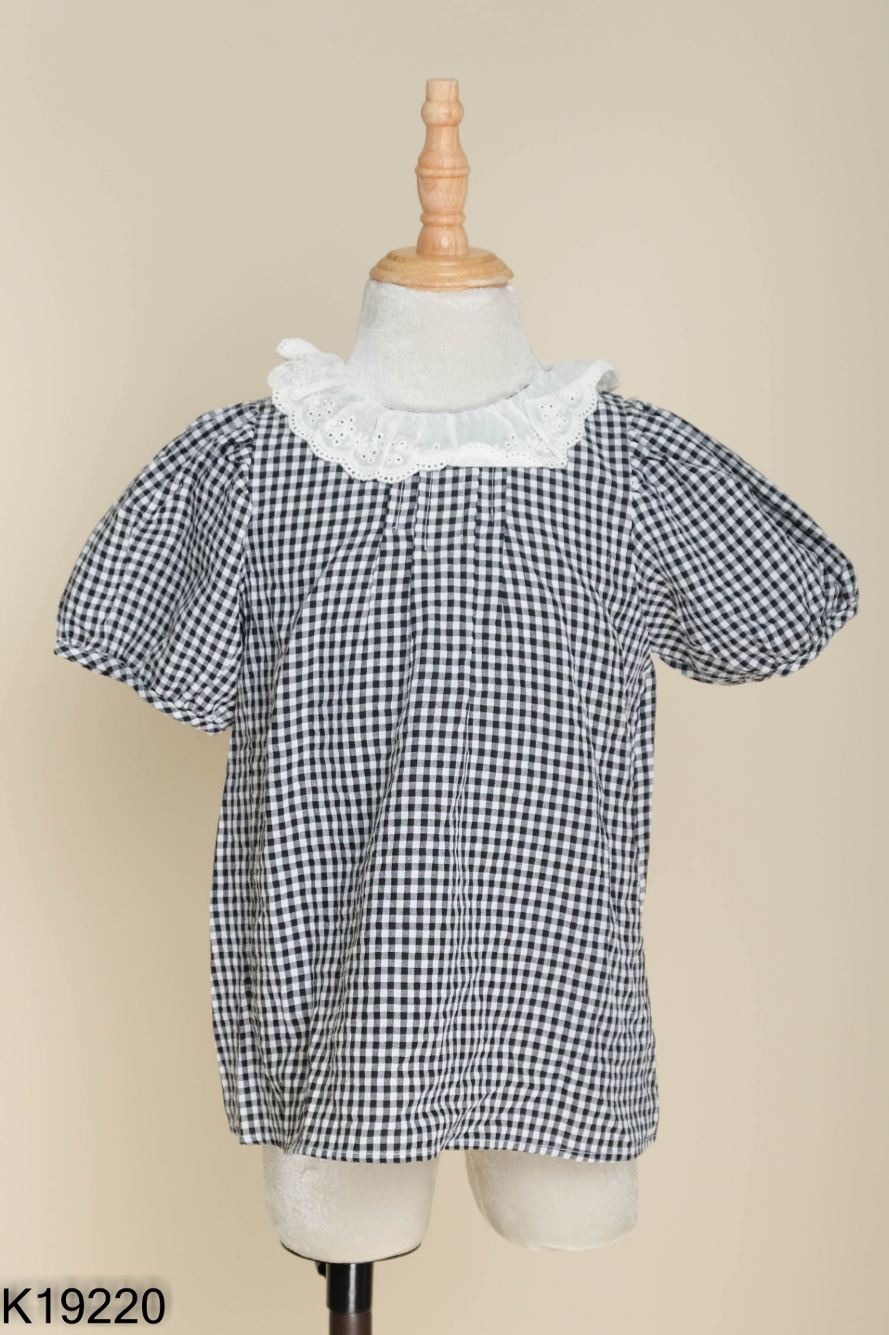 NEWTAG Áo xám kẻ caro KIDS