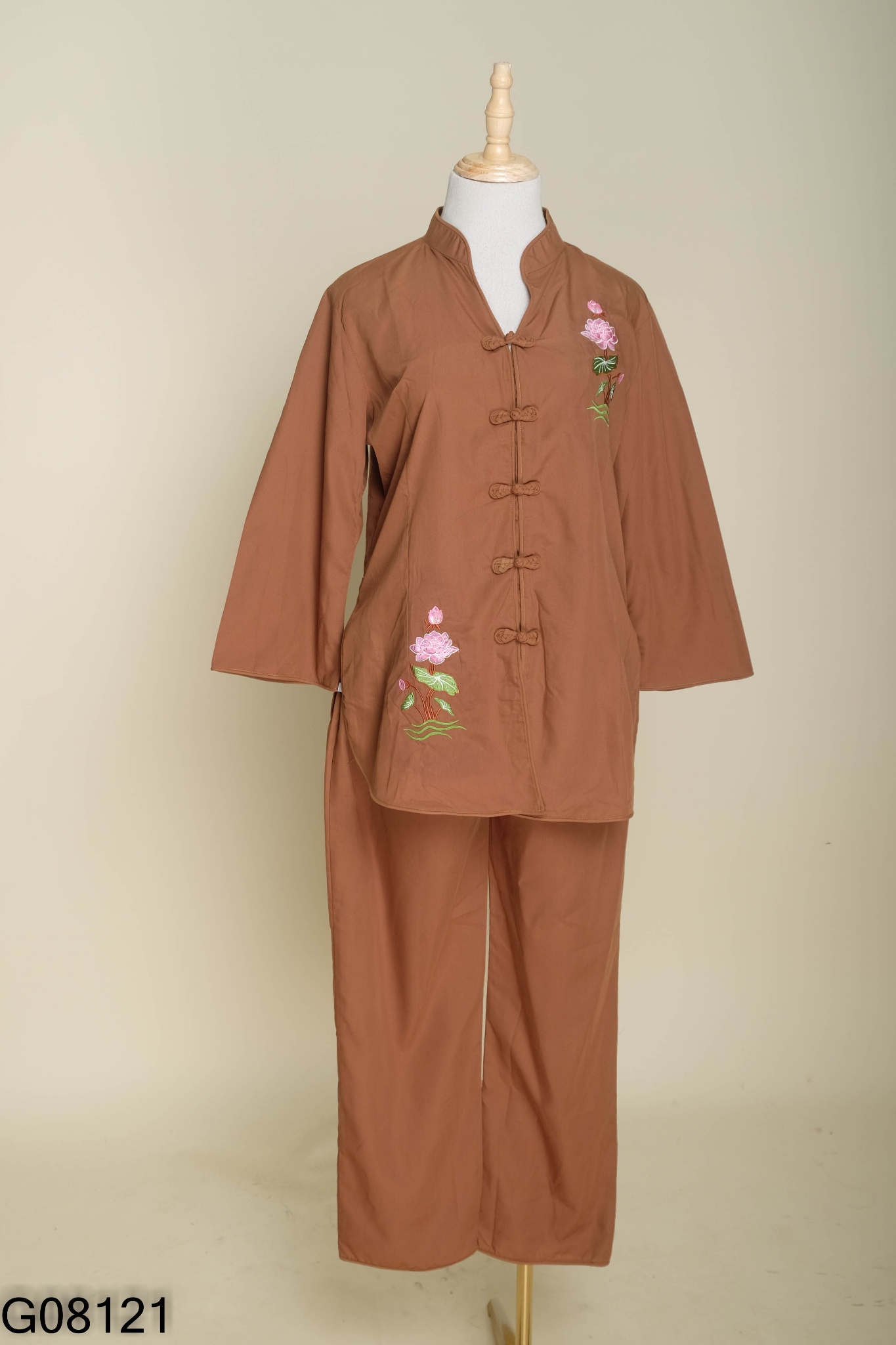 SET Phật tử nâu áo + quần dài