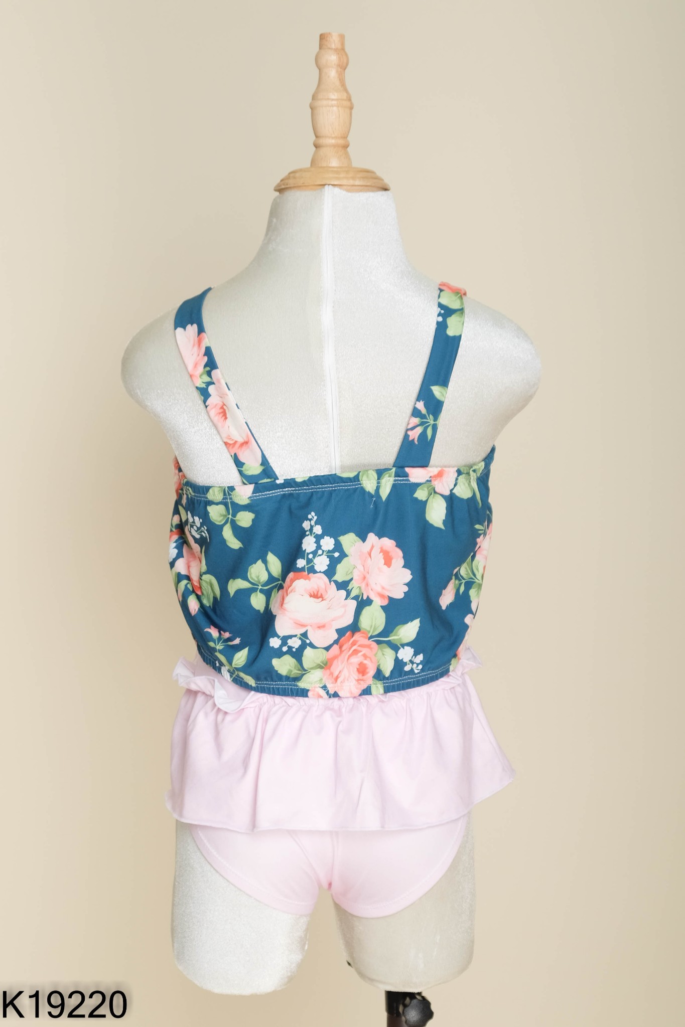 SET Đồ bơi xanh phối hồng KIDS