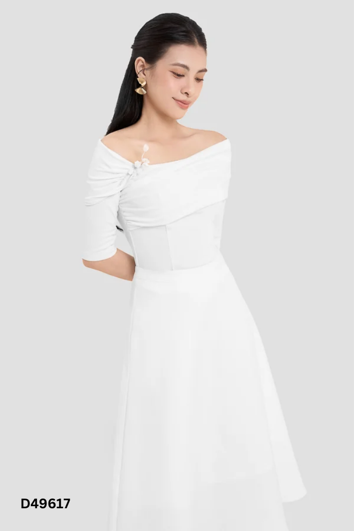 NEWTAG Áo MAYBI umi trắng lệch