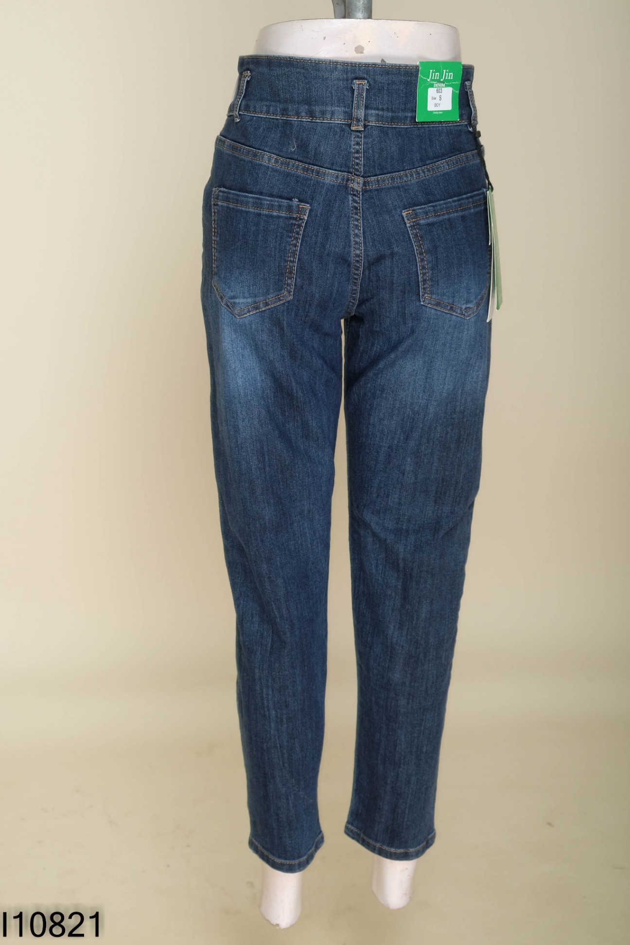 NEWTAG Quần skinny jean xanh