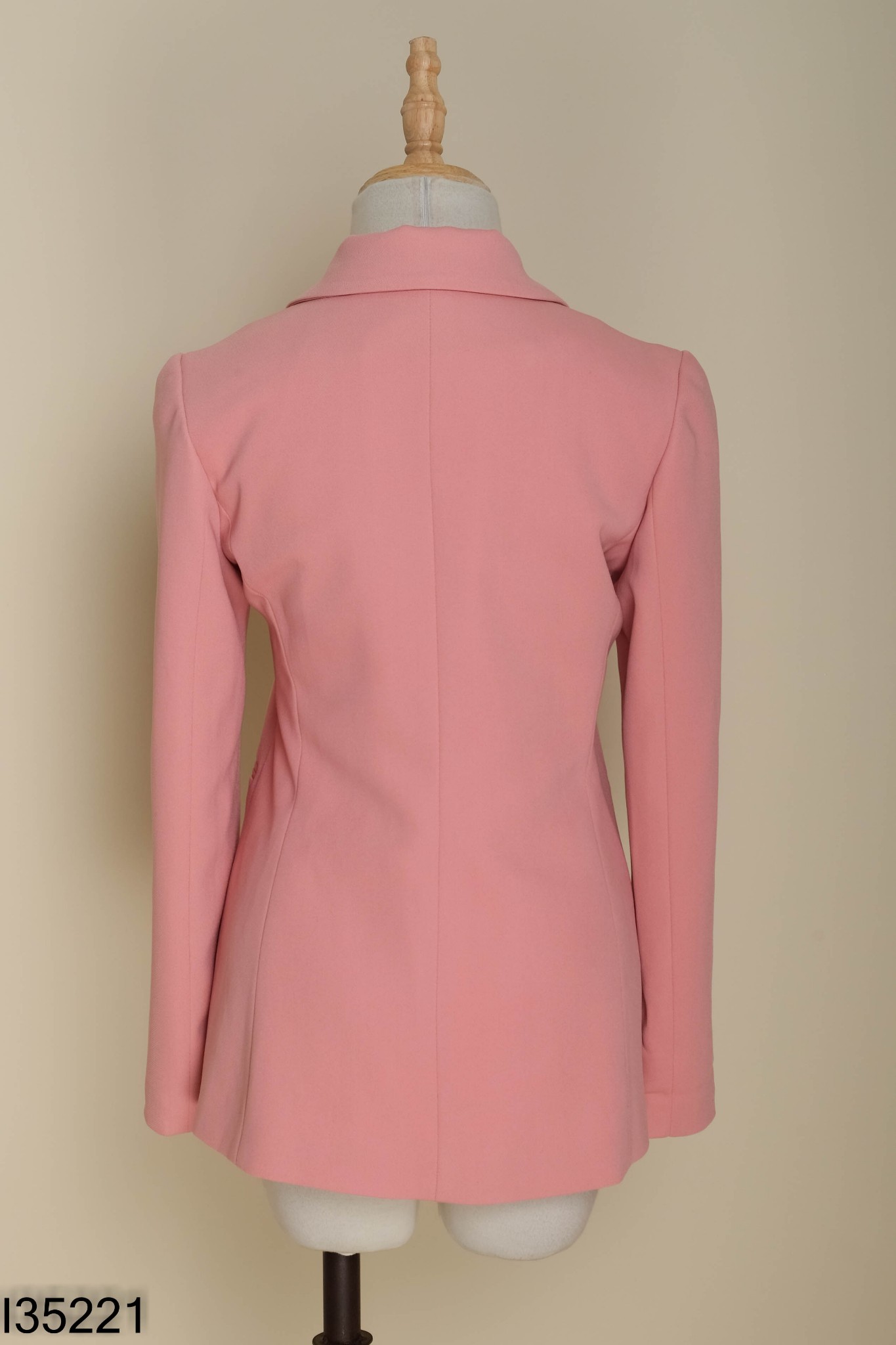 Áo blazer hồng 1 cúc