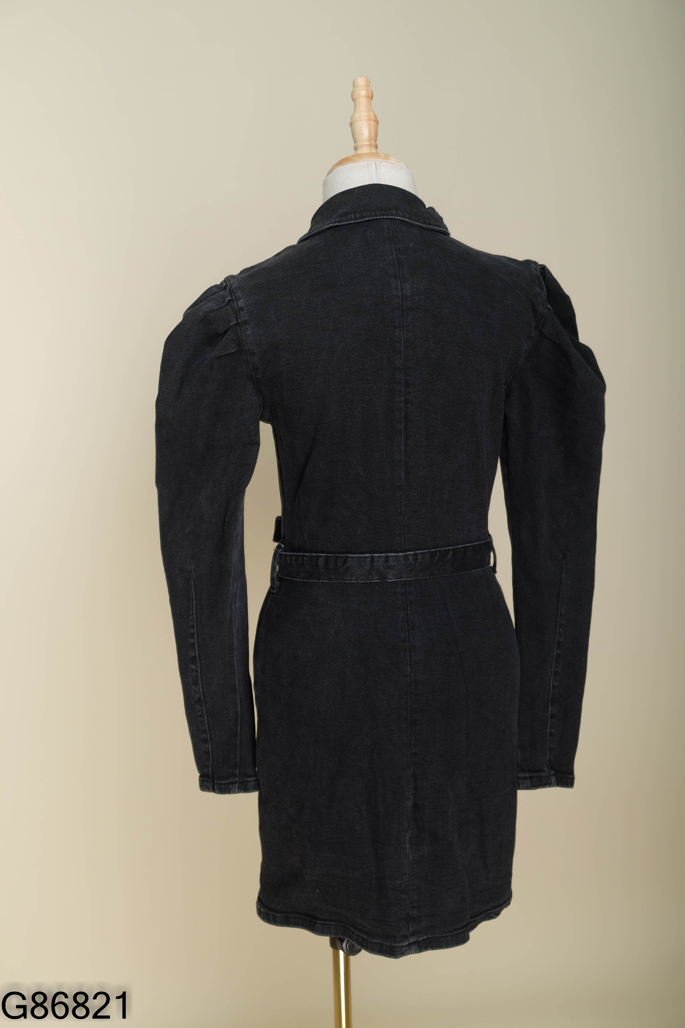 Váy BERSHKA jean xám đen