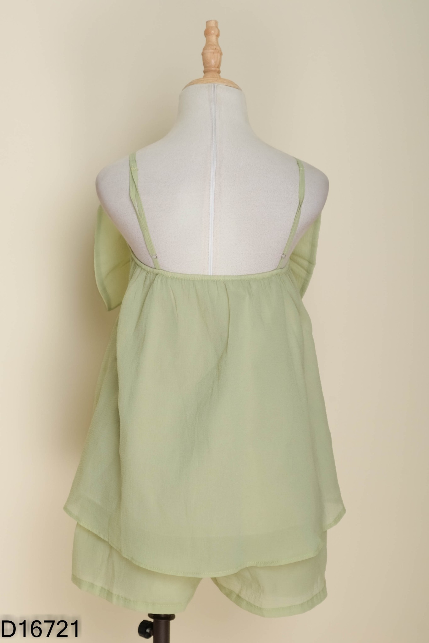 SET Áo xanh hai dây nơ + quần short