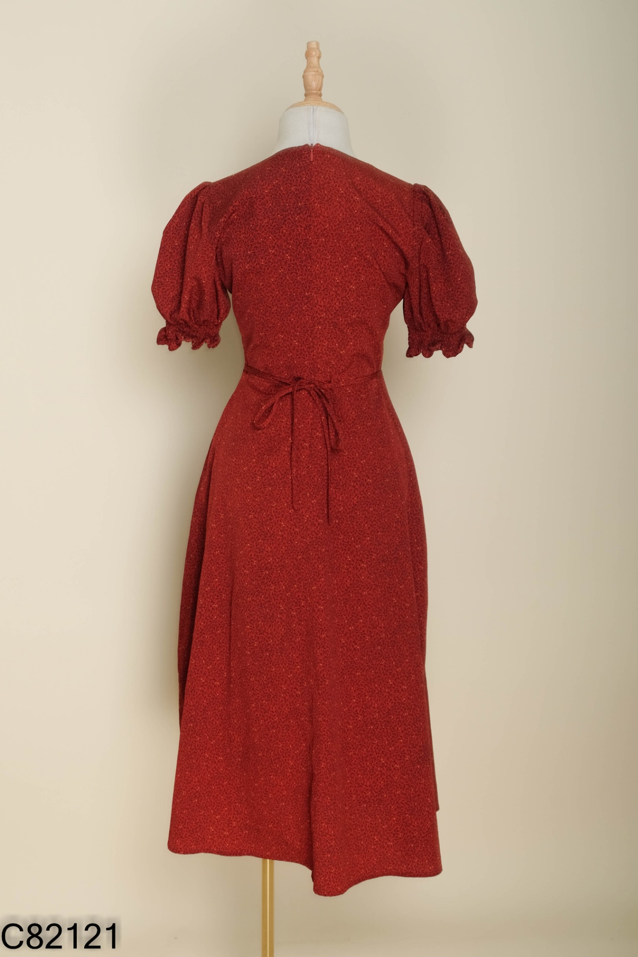 Váy đỏ hoa ADORE DRESS cổ V