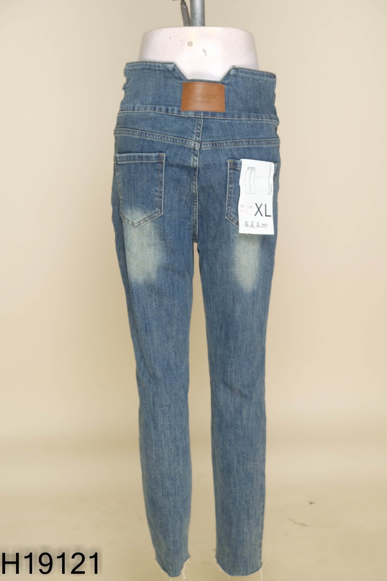 Quần skinny jean xanh