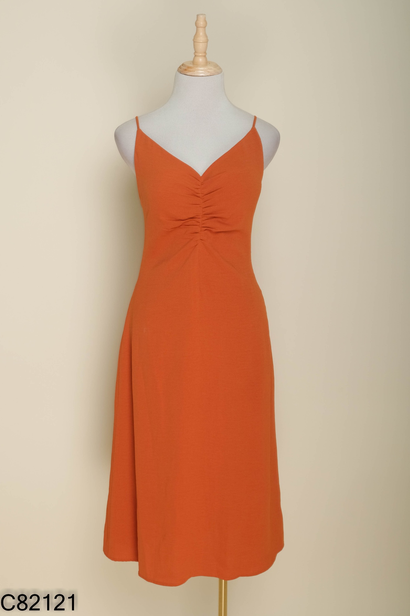 Váy hai dây ADORE DRESS nâu cam