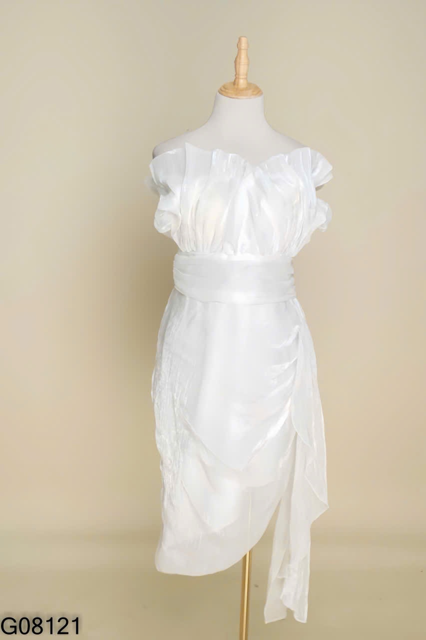 Váy ACC organza trắng bèo