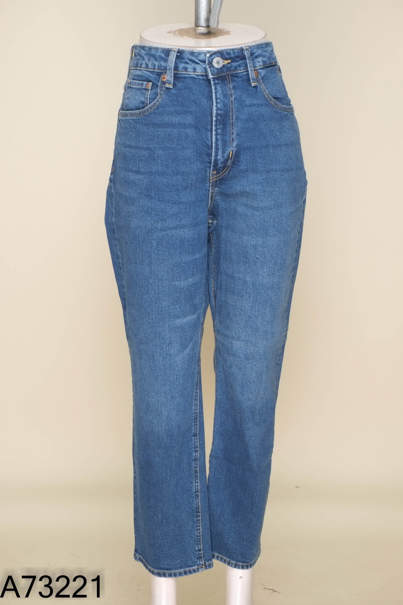Quần jeans HM xanh trơn