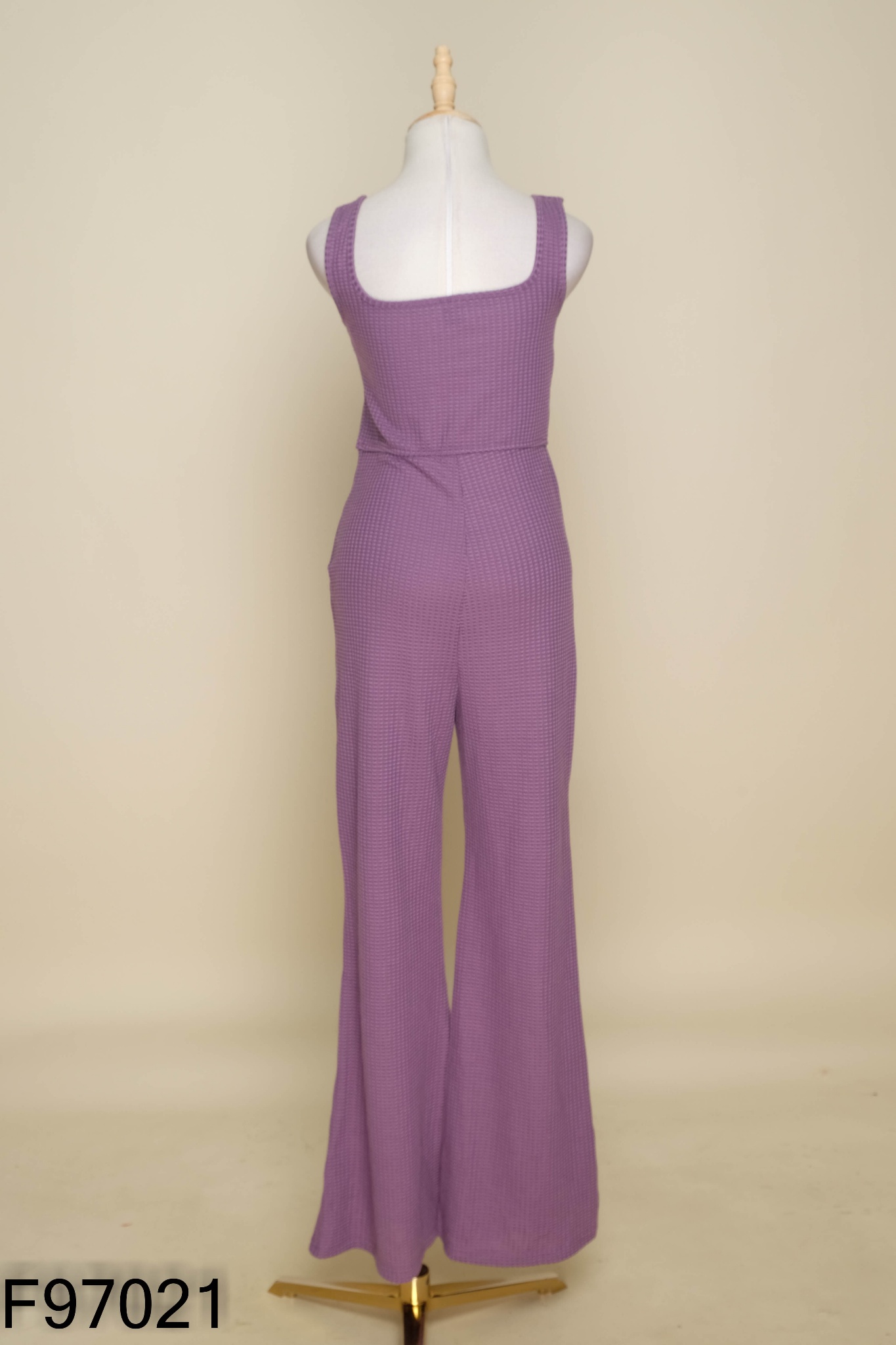 Jumpsuit SHEIN tím trơn