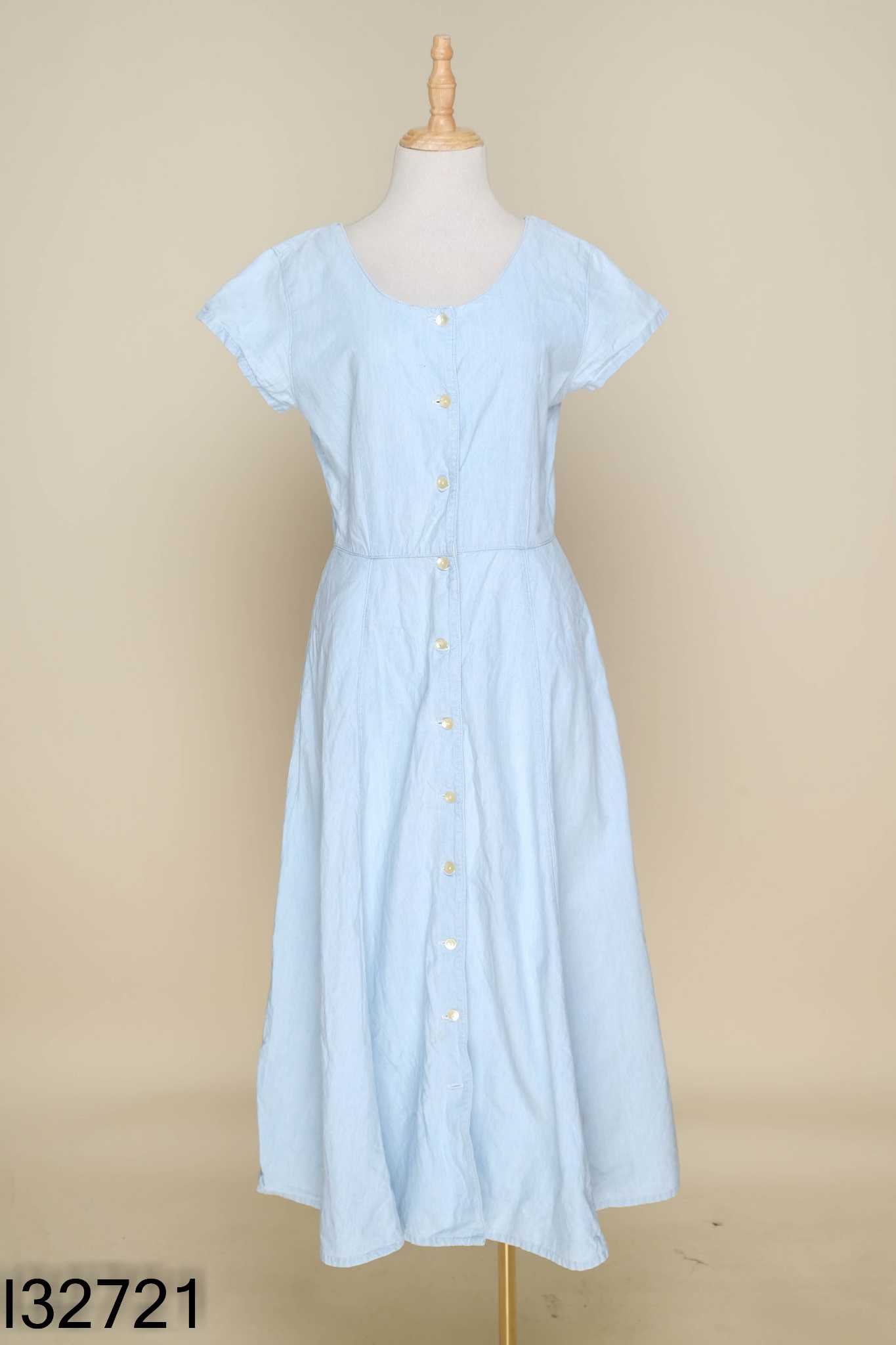 Váy dài jean xanh nhạt