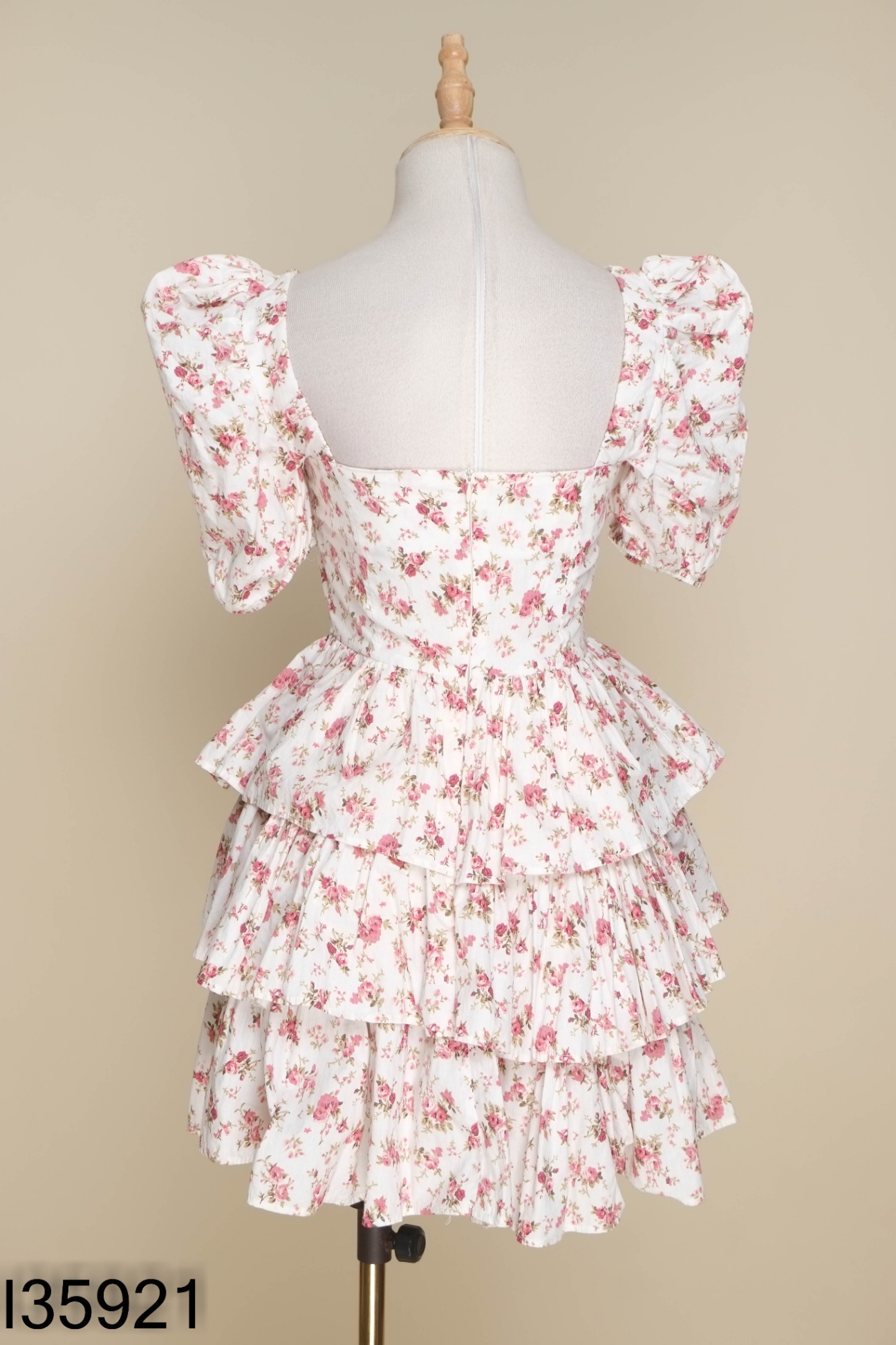 Váy hoa hồng TIFFANY STUDIO bo eo