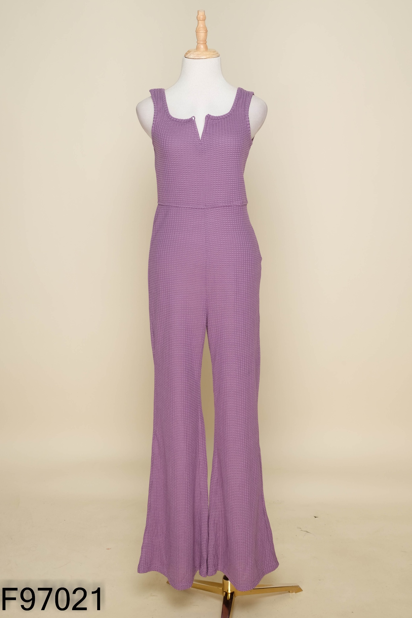 Jumpsuit SHEIN tím trơn