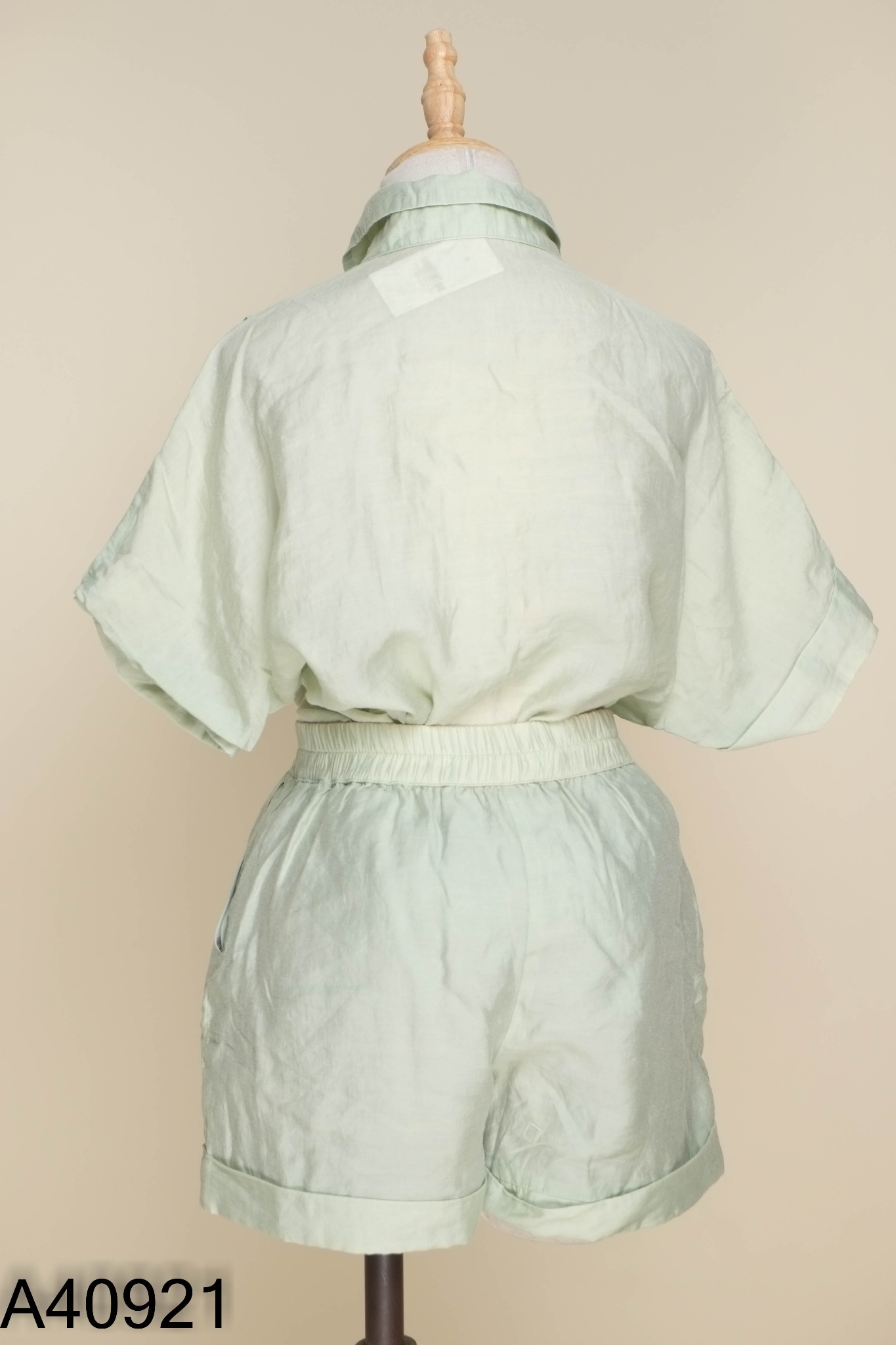 Set áo sơ mi xanh+quần