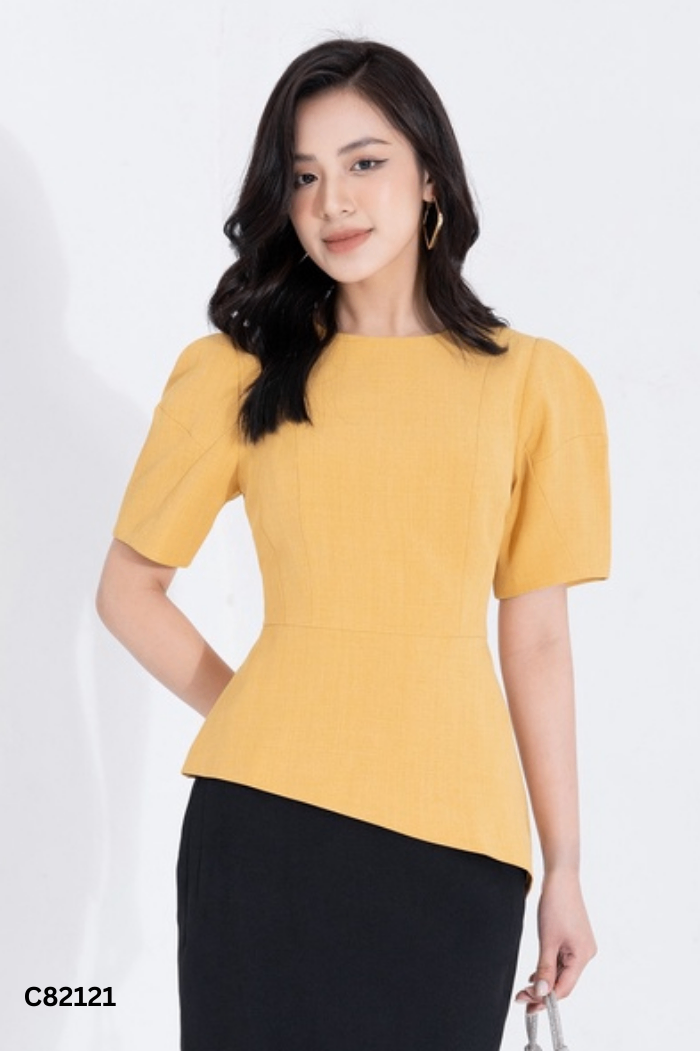 Áo vàng HERA DG tay phồng