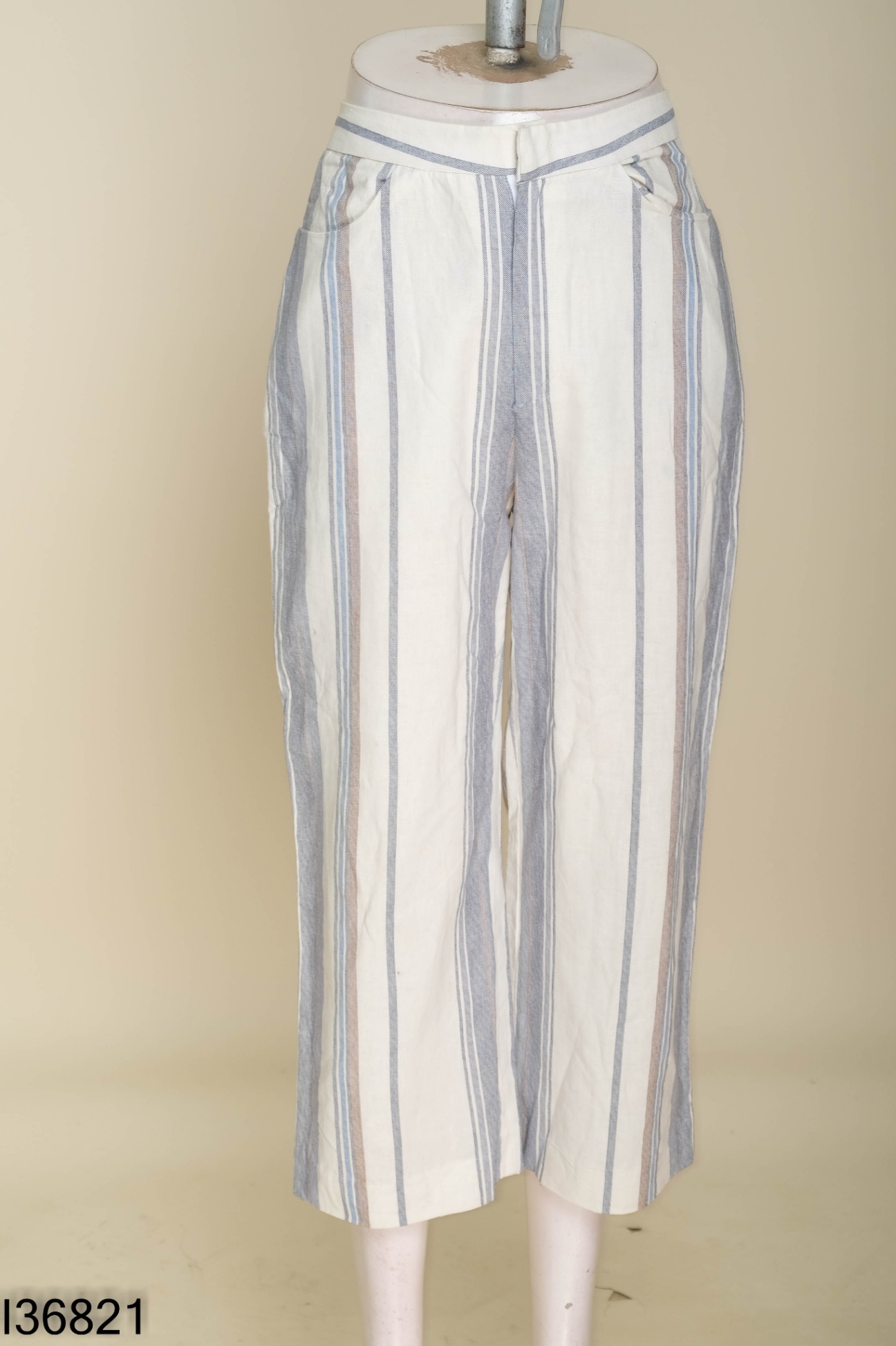 Quần linen MONO TALK be sọc