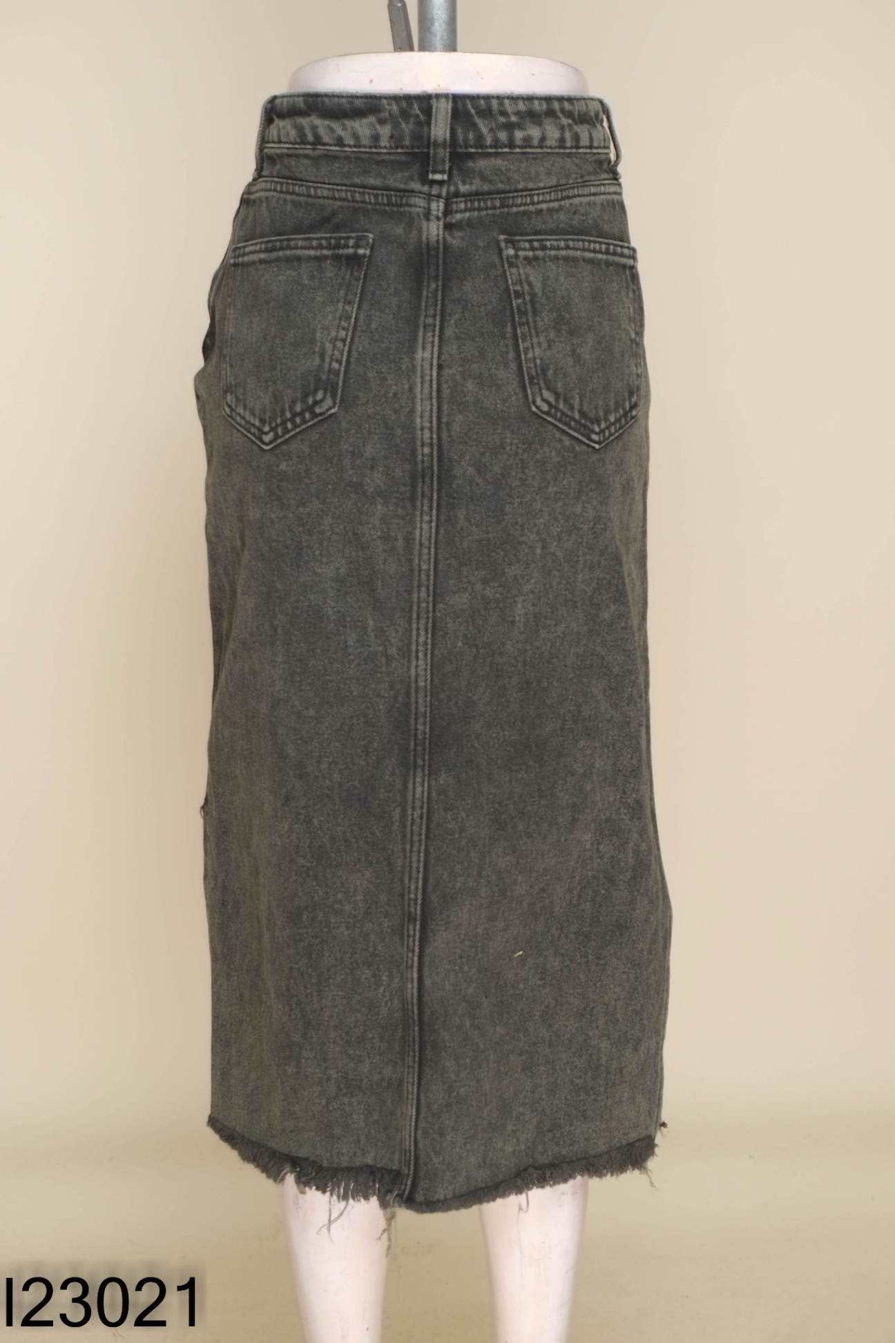 Chân váy jeans ZARA xám xanh