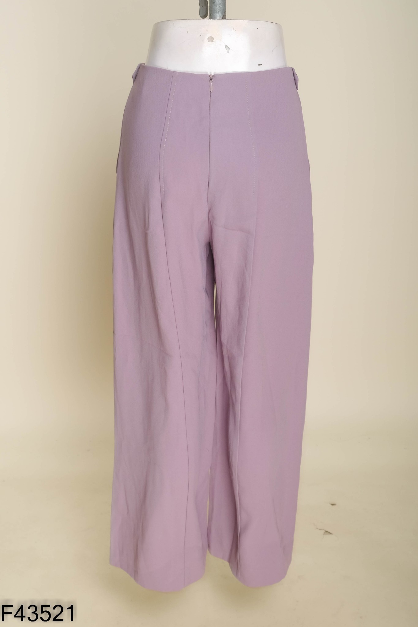 Quần ELISE tím ống suông