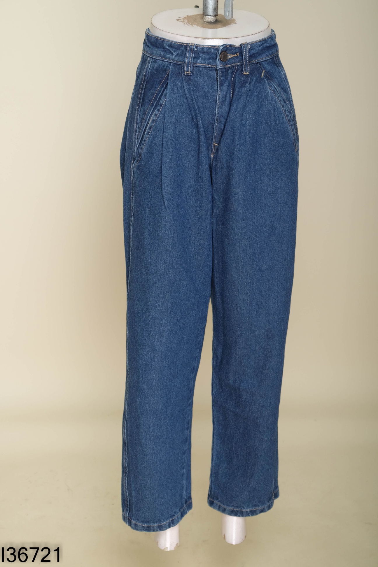 Quần jeans BY AND BY xanh trơn