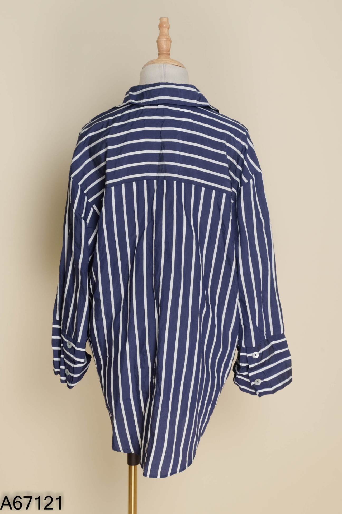 Áo sơ mi ZARA xanh sọc trắng (CẮT TAG)