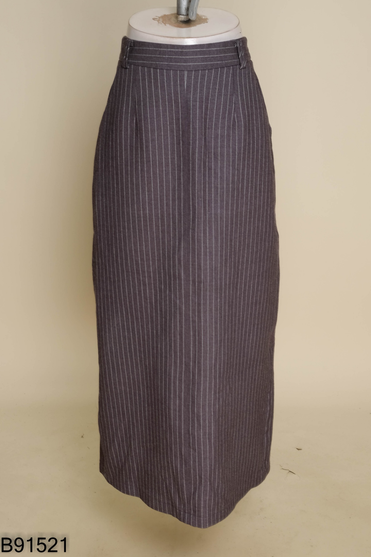 Chân váy dài BASICBAE.98 xám sọc