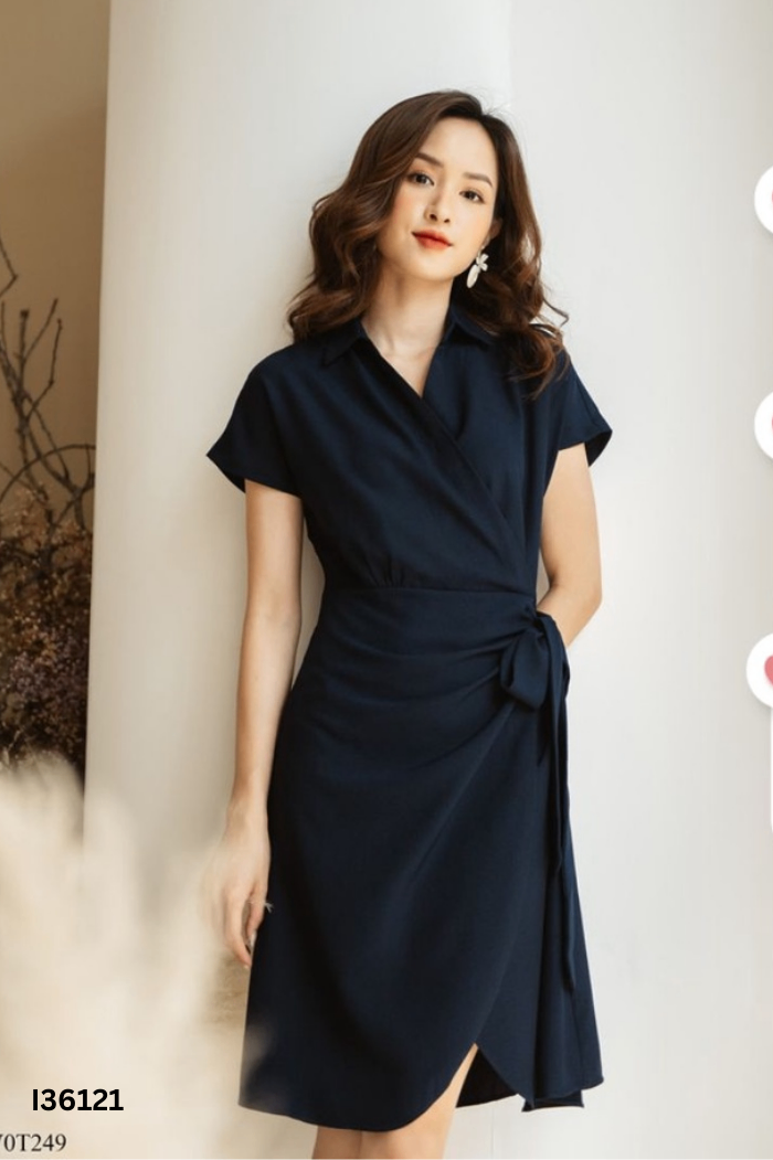 Váy nhỡ TIIN xanh than