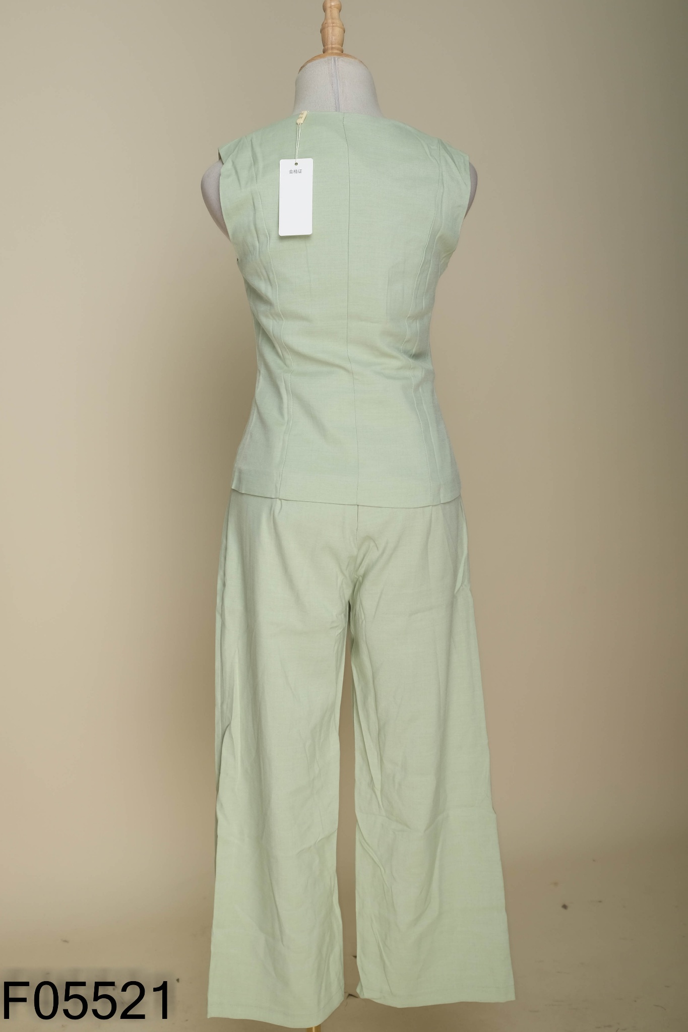 NEWTAG SET Áo xanh sát nách + quần dài