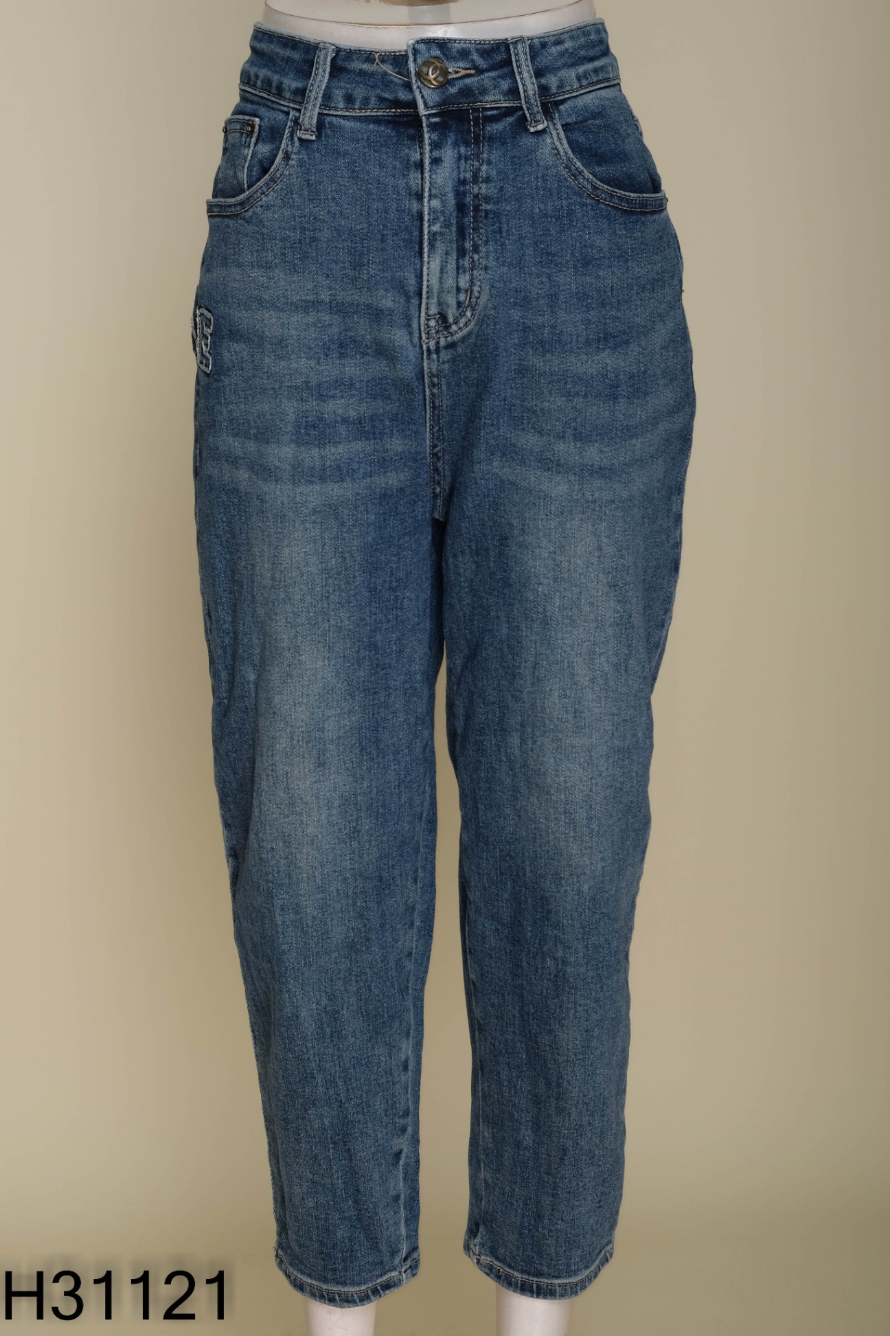 Quần jeans CHANEL phối chữ