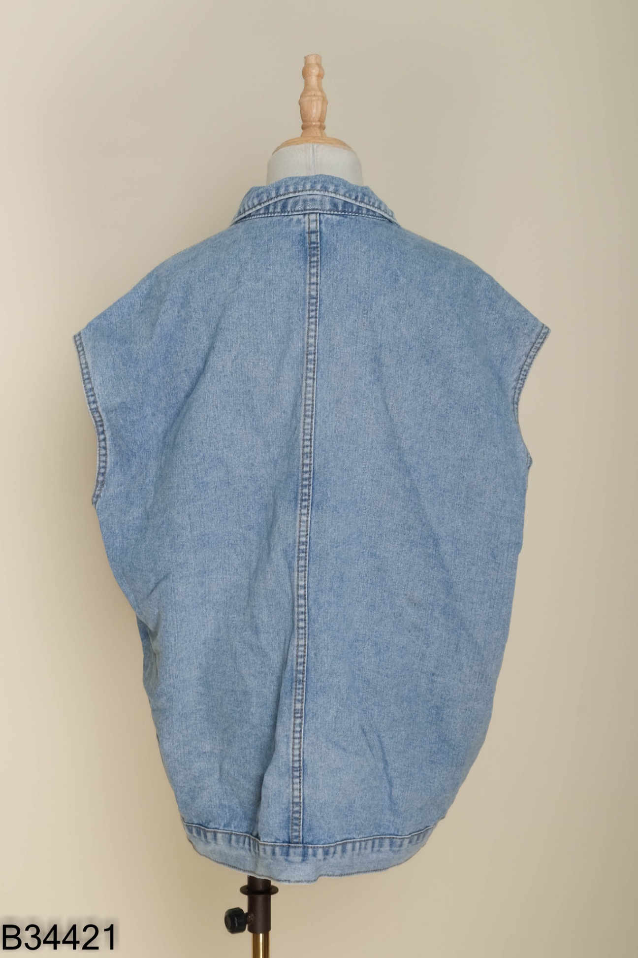 Áo jeans jeans xanh túi vuông