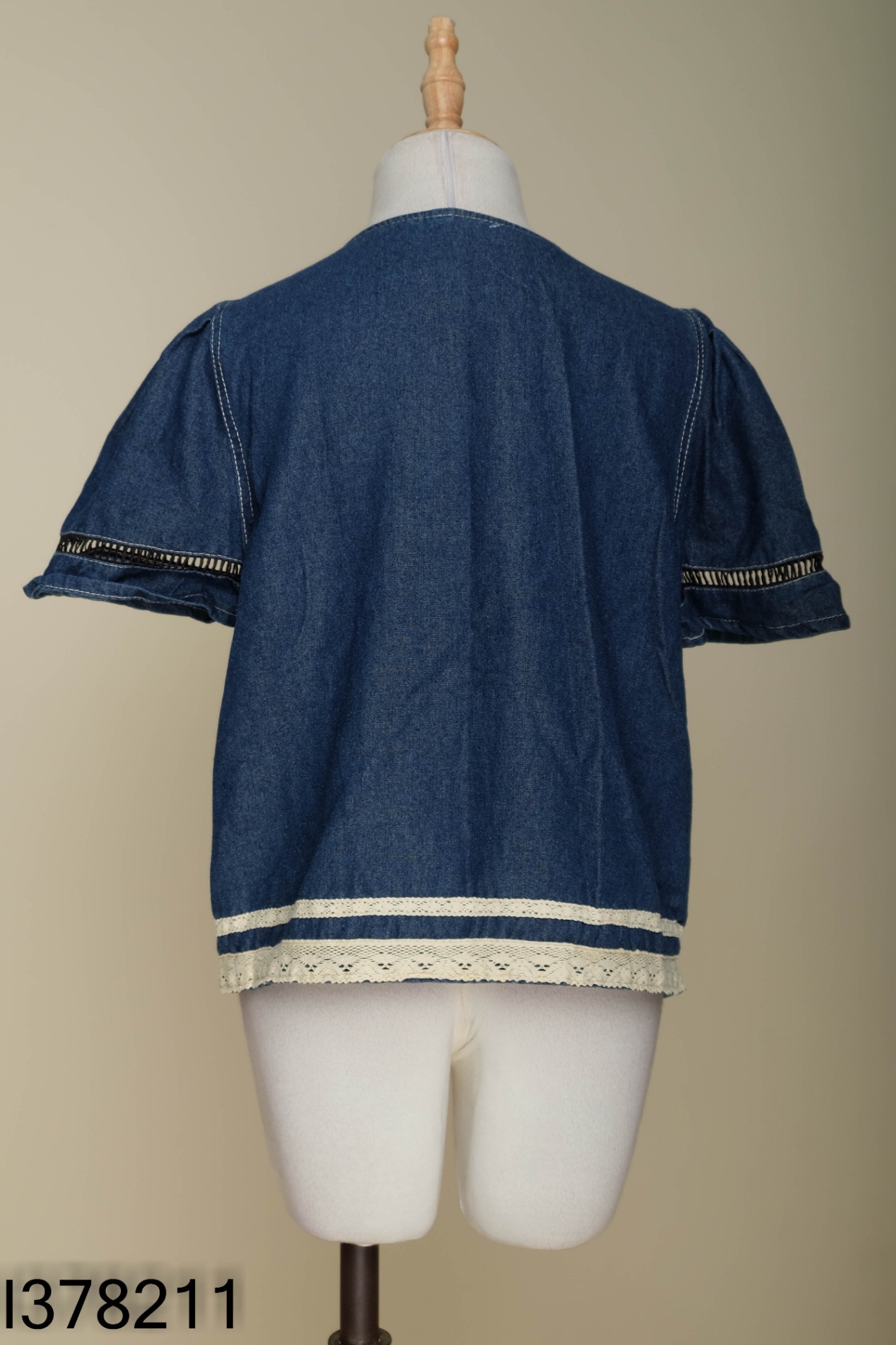 Áo kiểu jean xanh