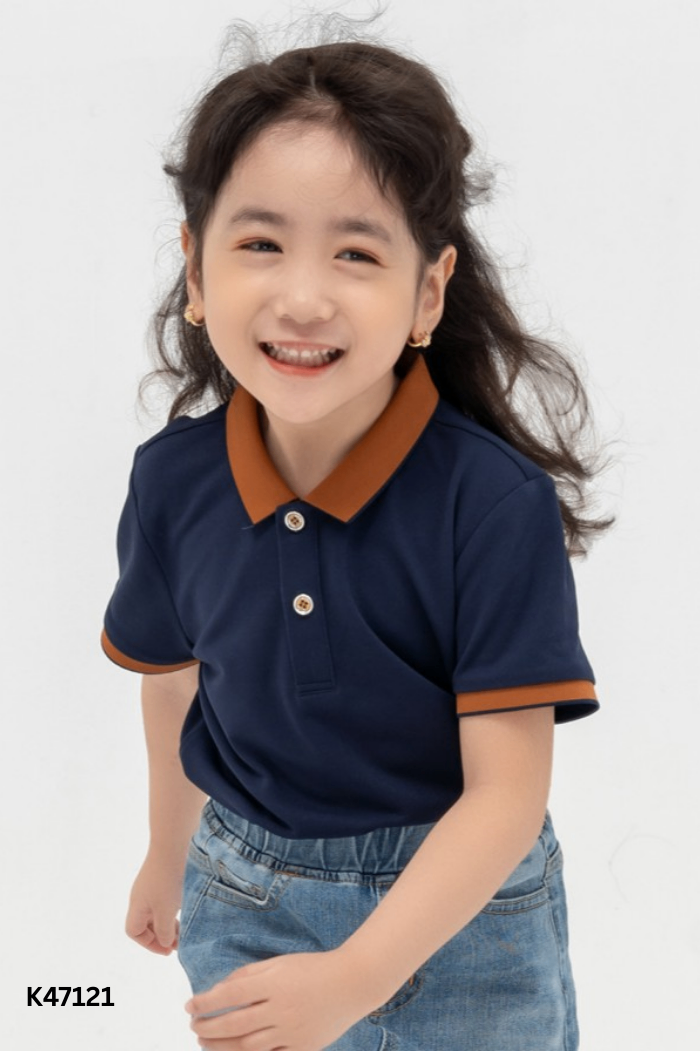 Áo polo YODY xanh than KIDS