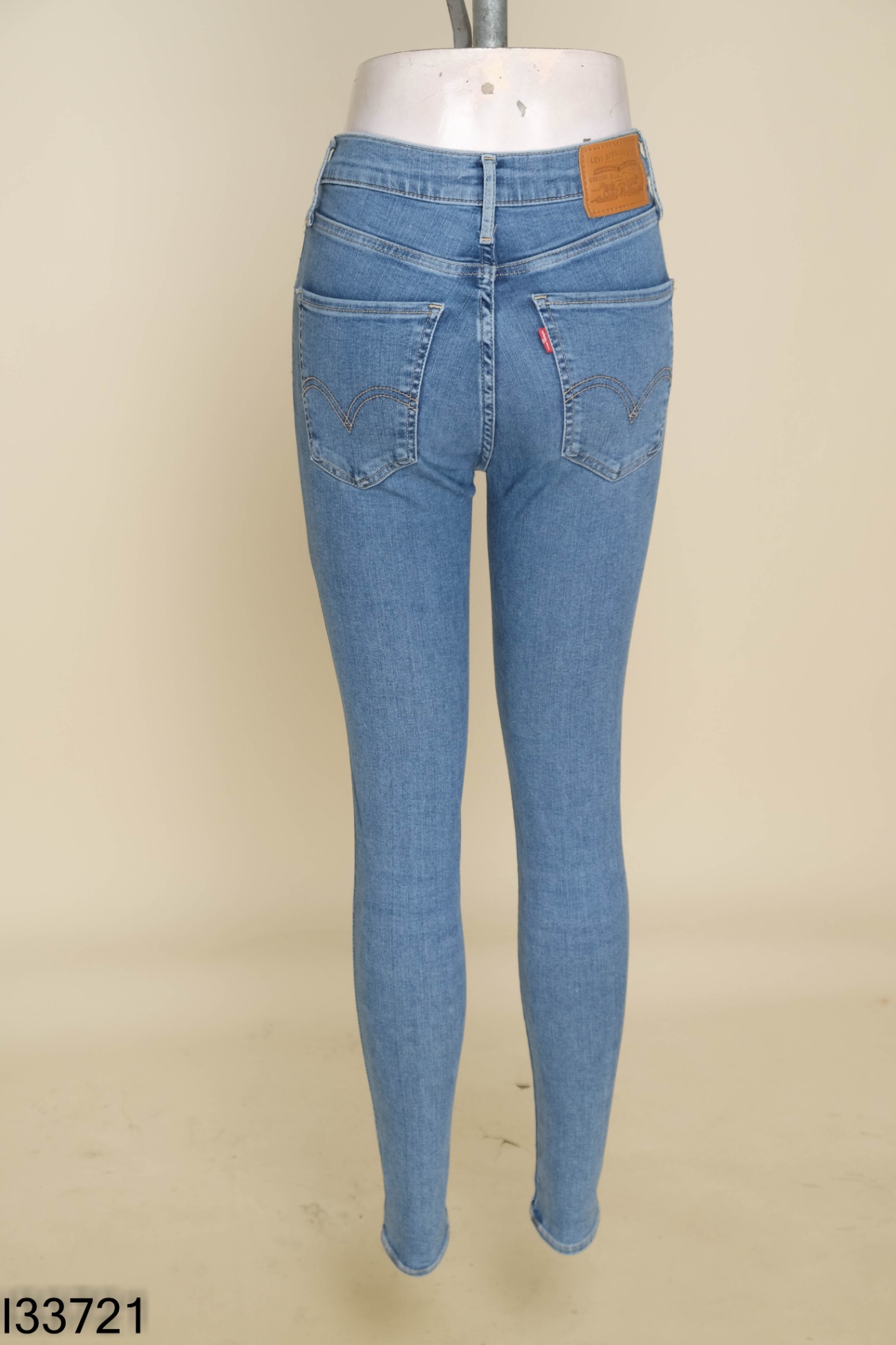 Quàn jeans LEVI'S xanh trơn