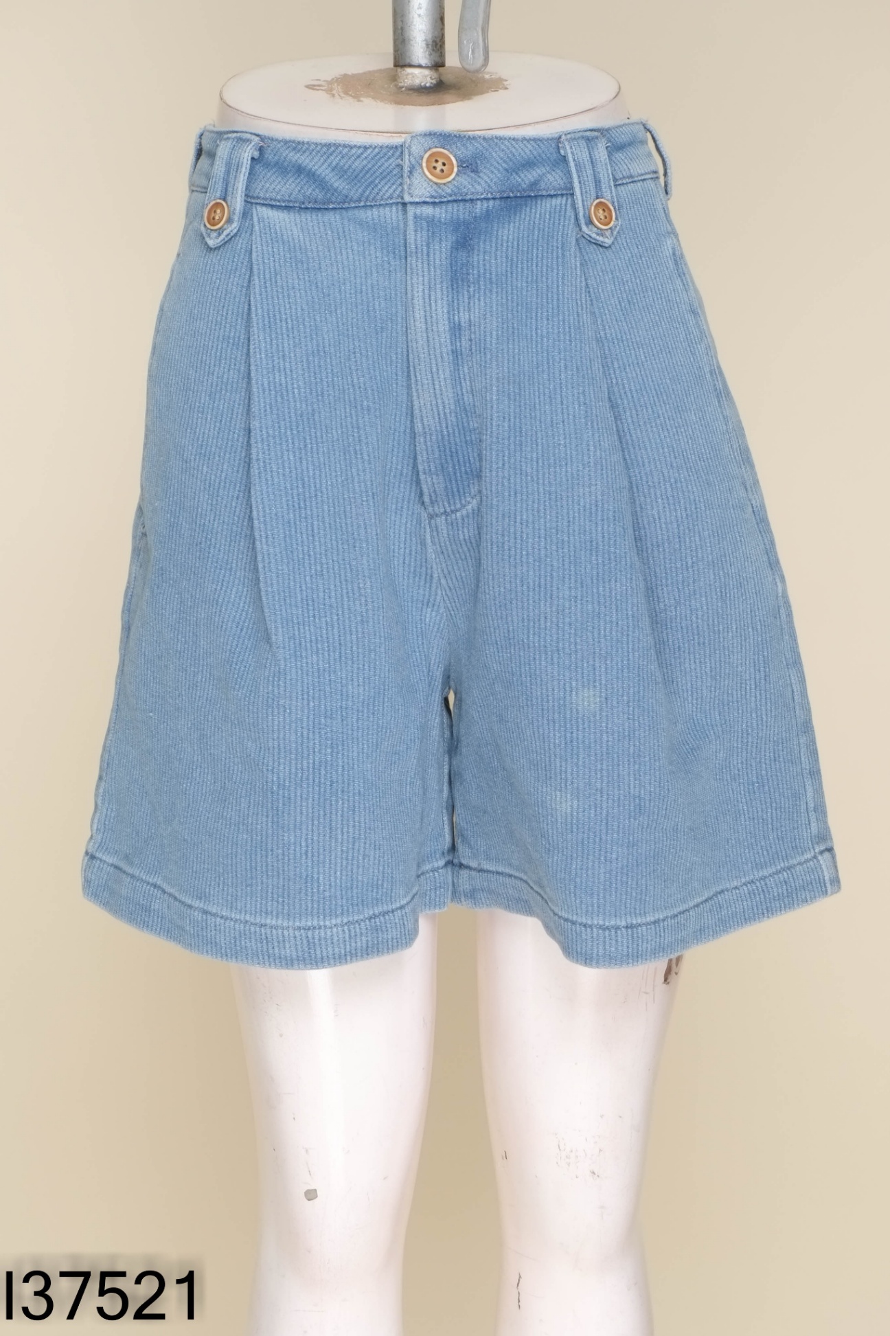 NEWTAG Quần short xanh kẻ