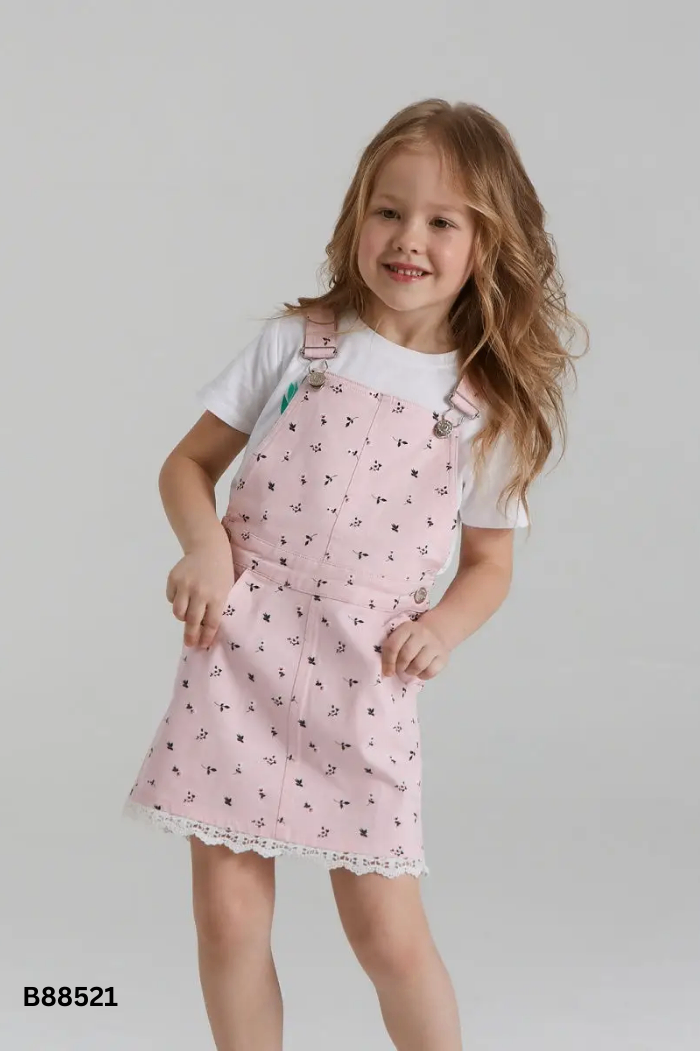 Yếm HM hồng họa tiết hoa KIDS