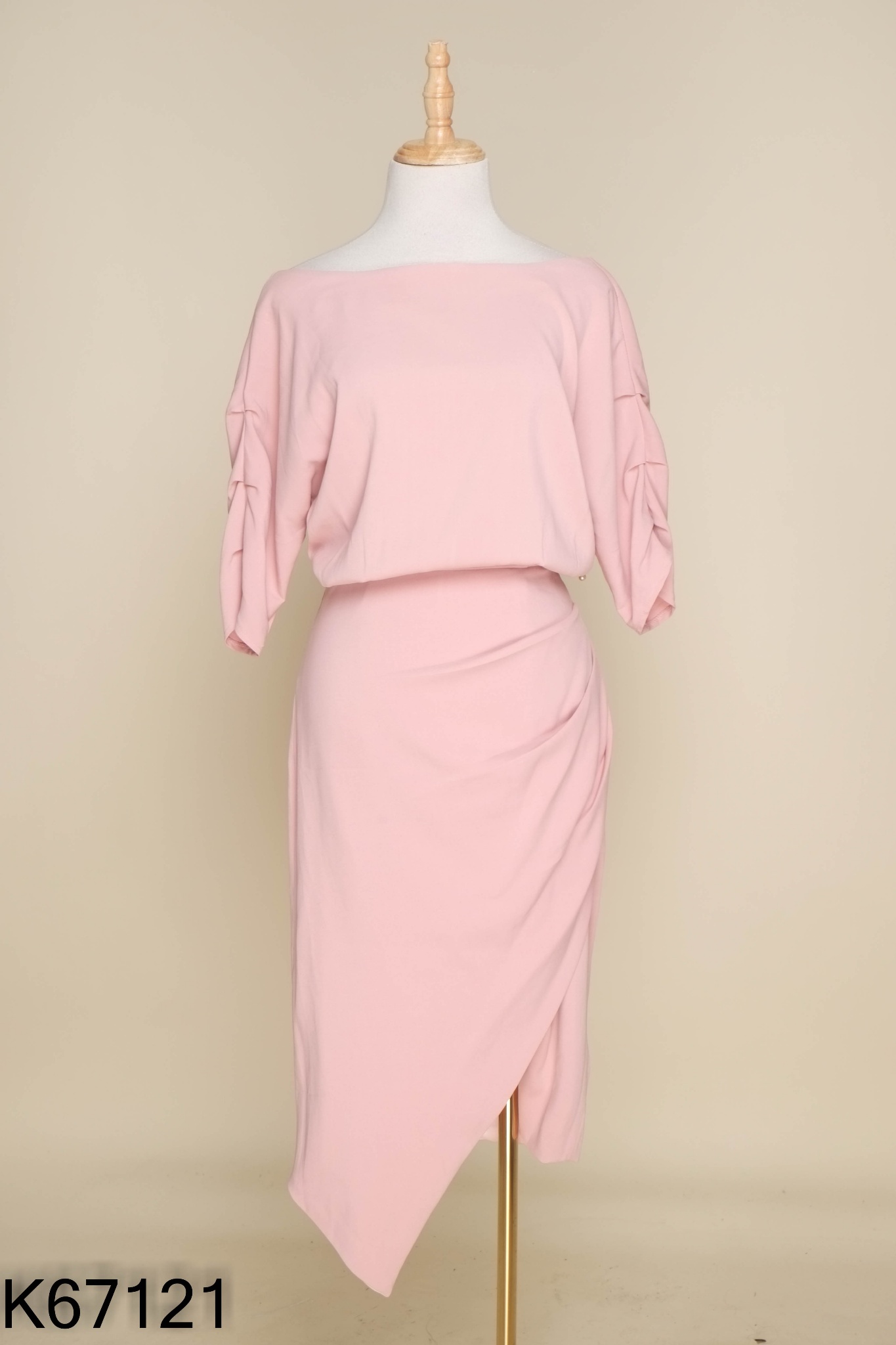Váy TOPSHOP hồng dúm đính ngọc