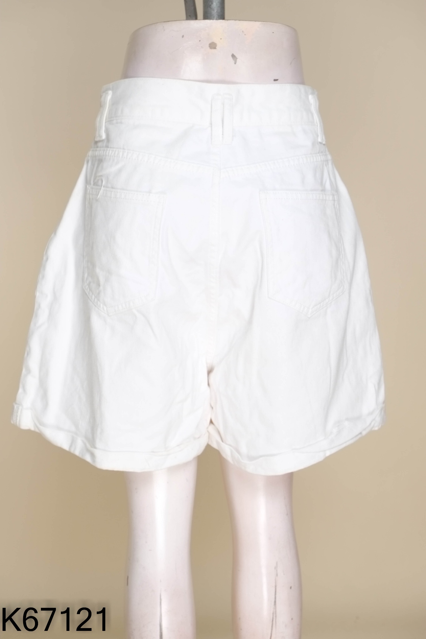 Quần short jeans trắng