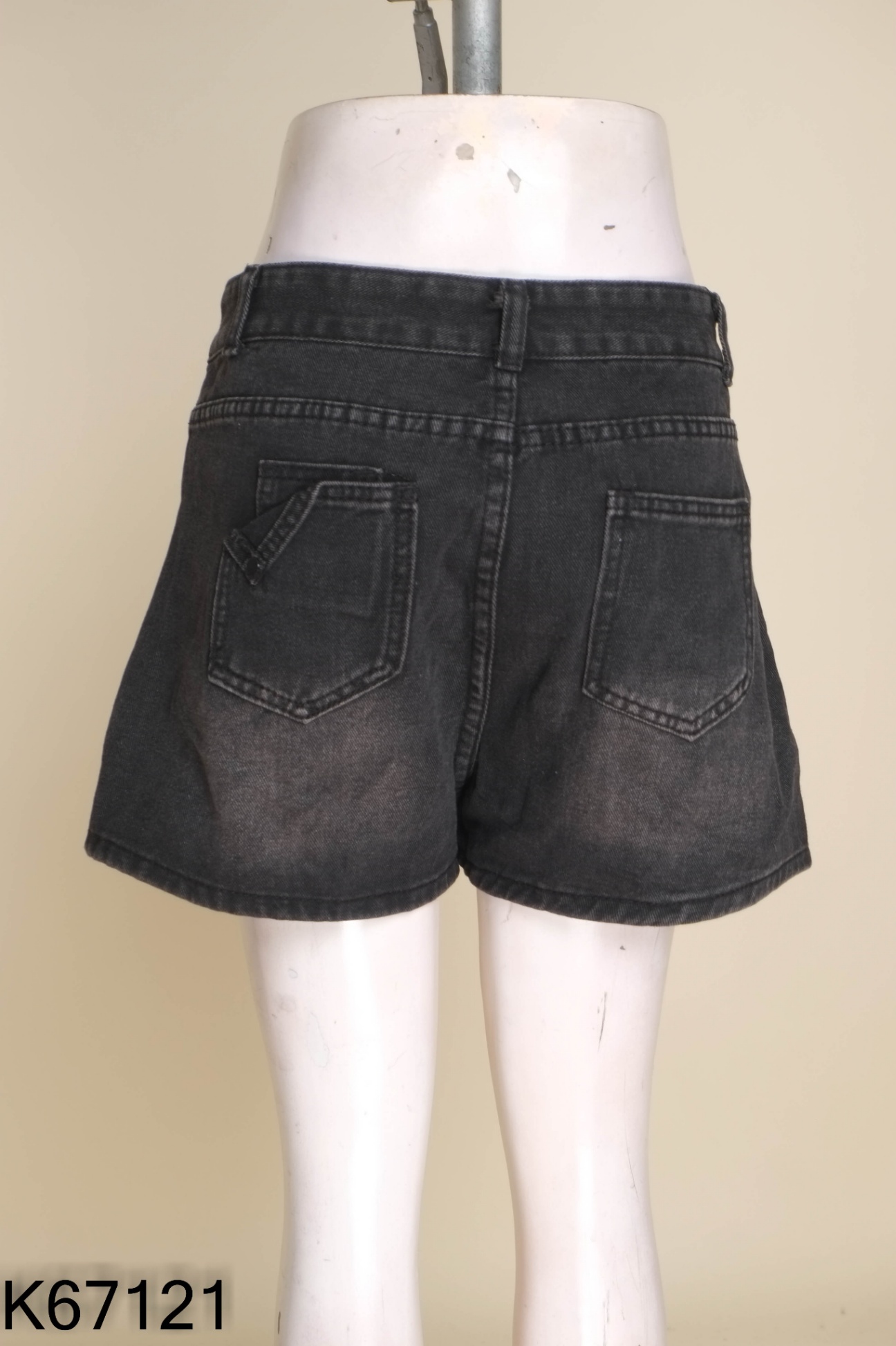 Quần giả váy jeans đen