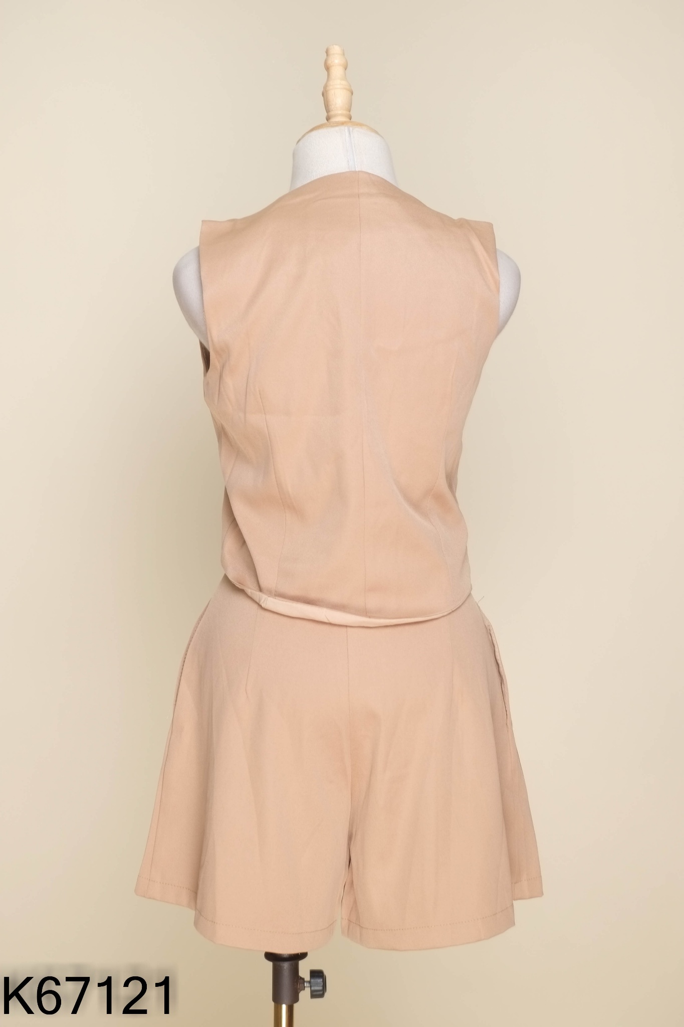 NEWTAG SET Gile +quần short nâu trơn