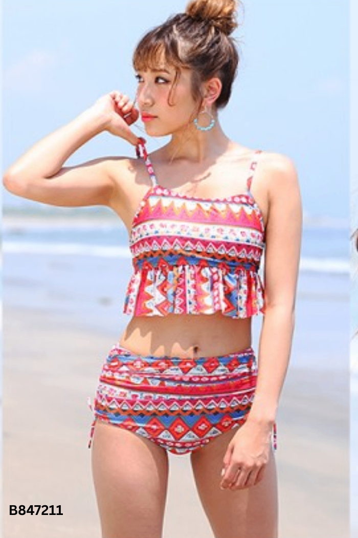 Set Bikini 2 mảnh họa tiết thổ cẩm